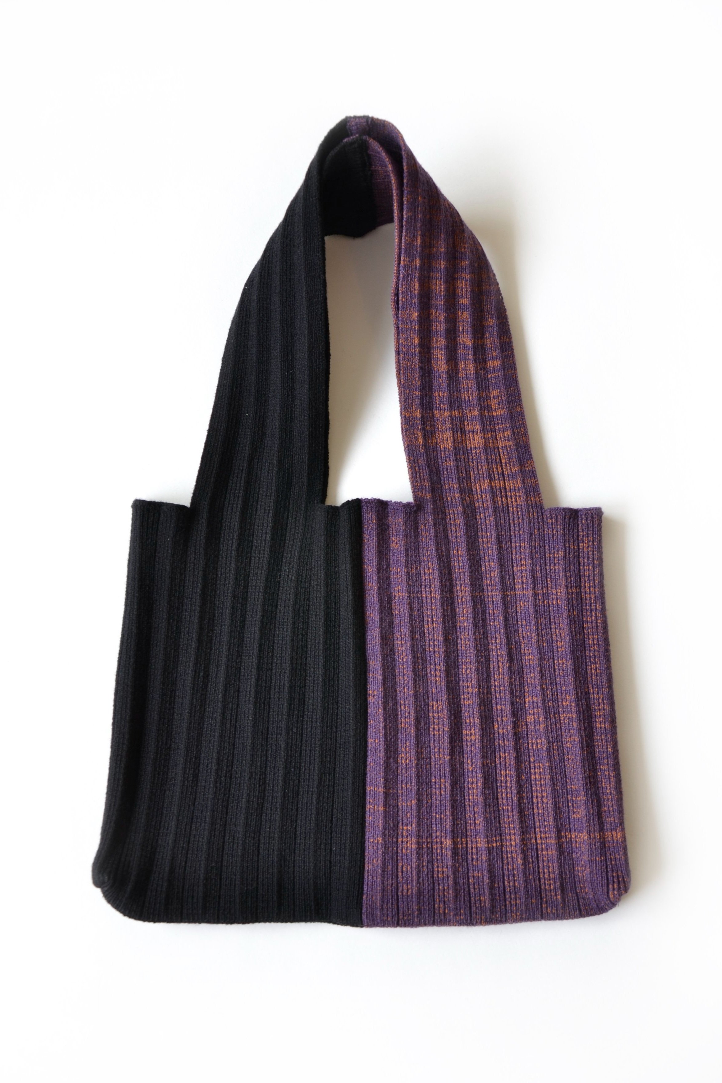 TWO TONED PLEAT BAG - SMALL