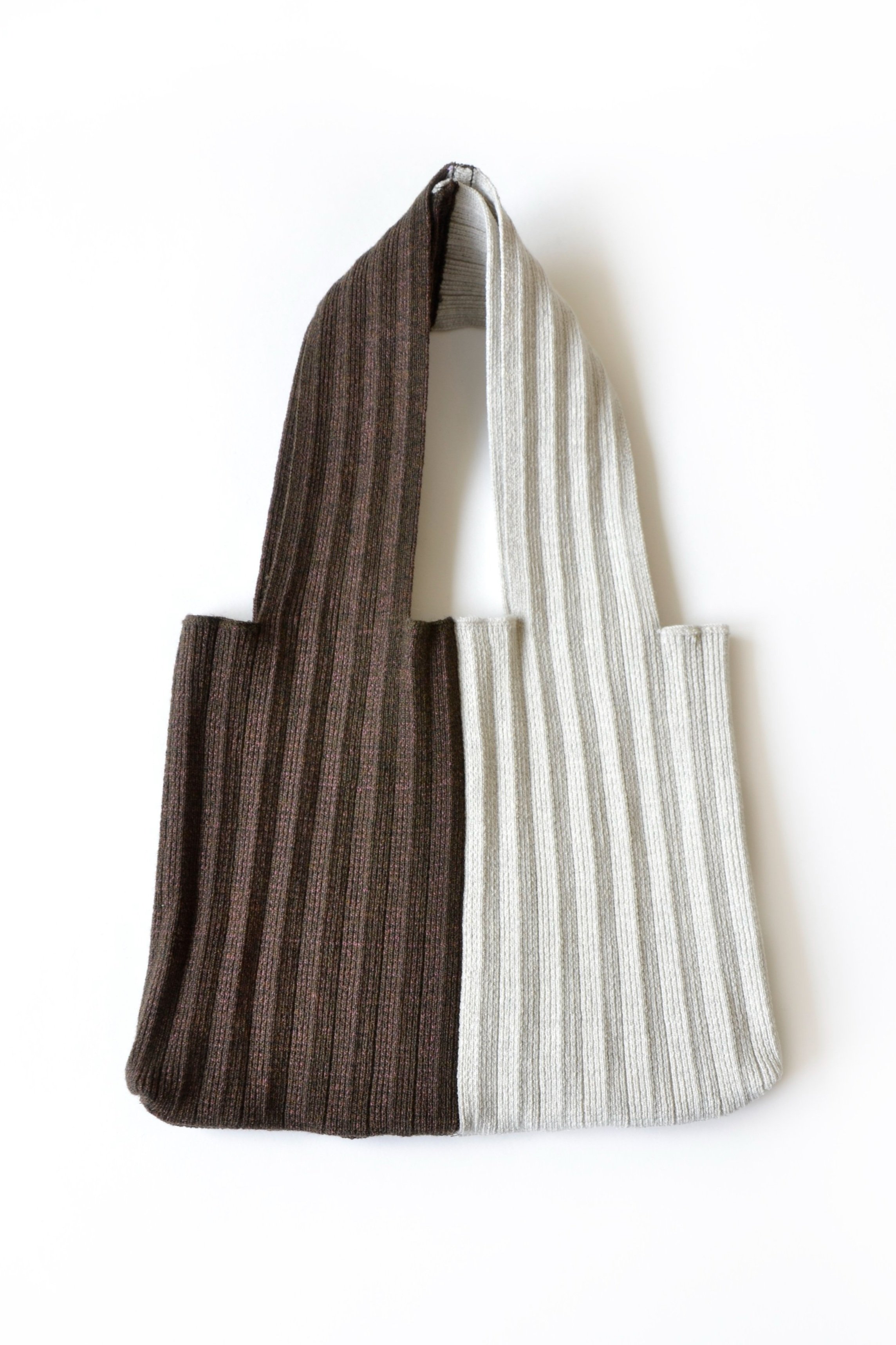 TWO TONED PLEAT BAG - SMALL
