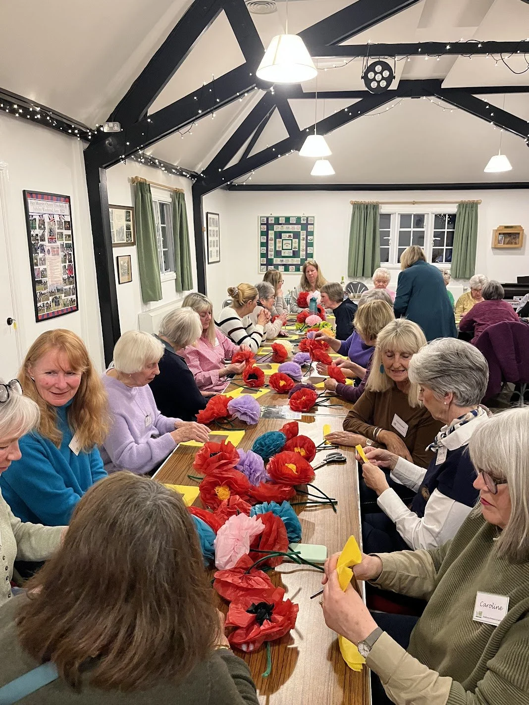 Tissue flower making