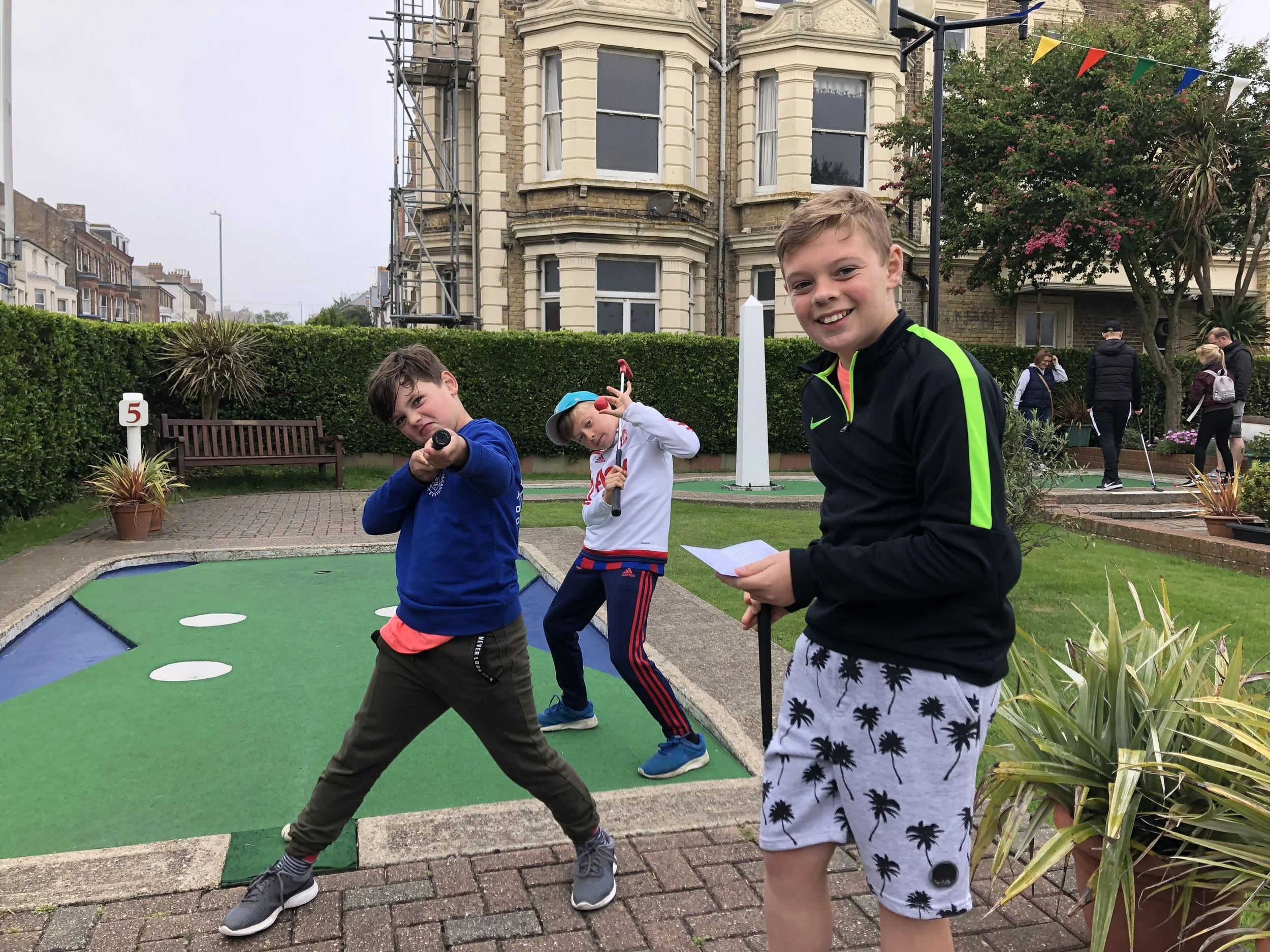 Crazy golf in Kent