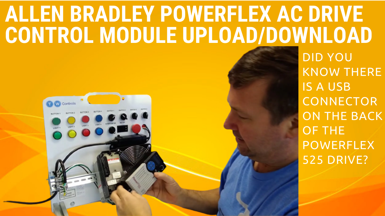 Allen Bradley Powerflex 525 Drive and 3 Phase Motor Lessons — TW
