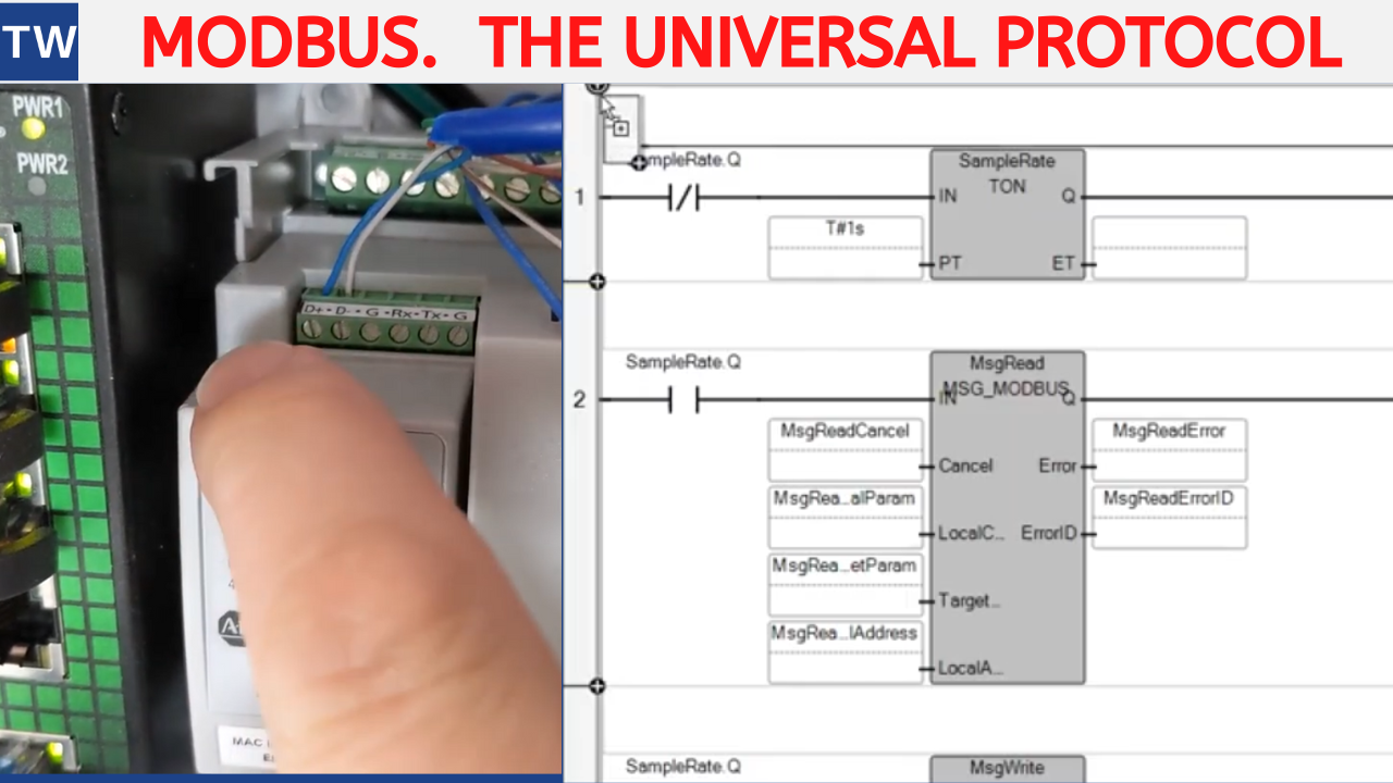Allen Bradley Modbus Communications — TW Controls