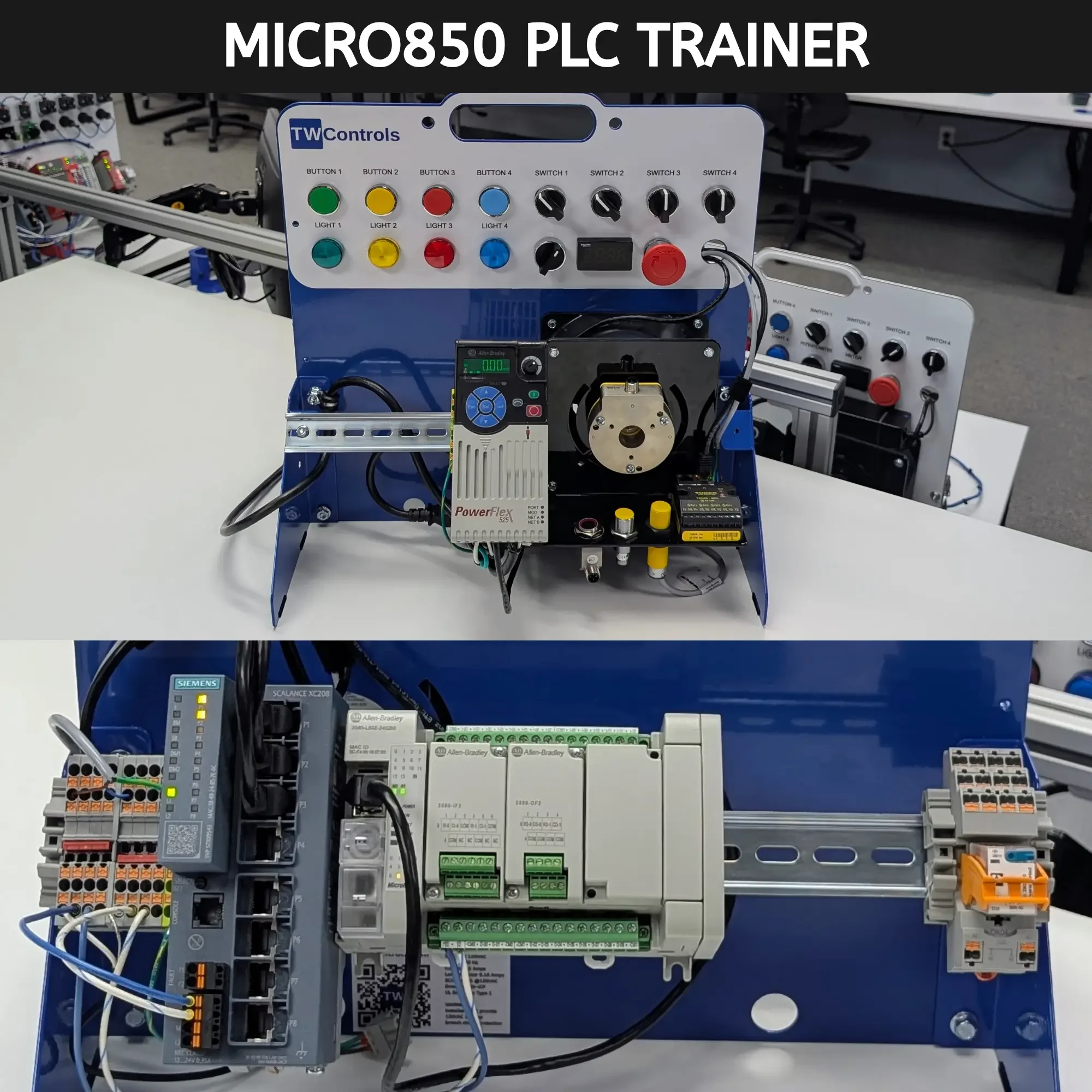 Micro850 Training System: VFD, Motion, and Analog Integration