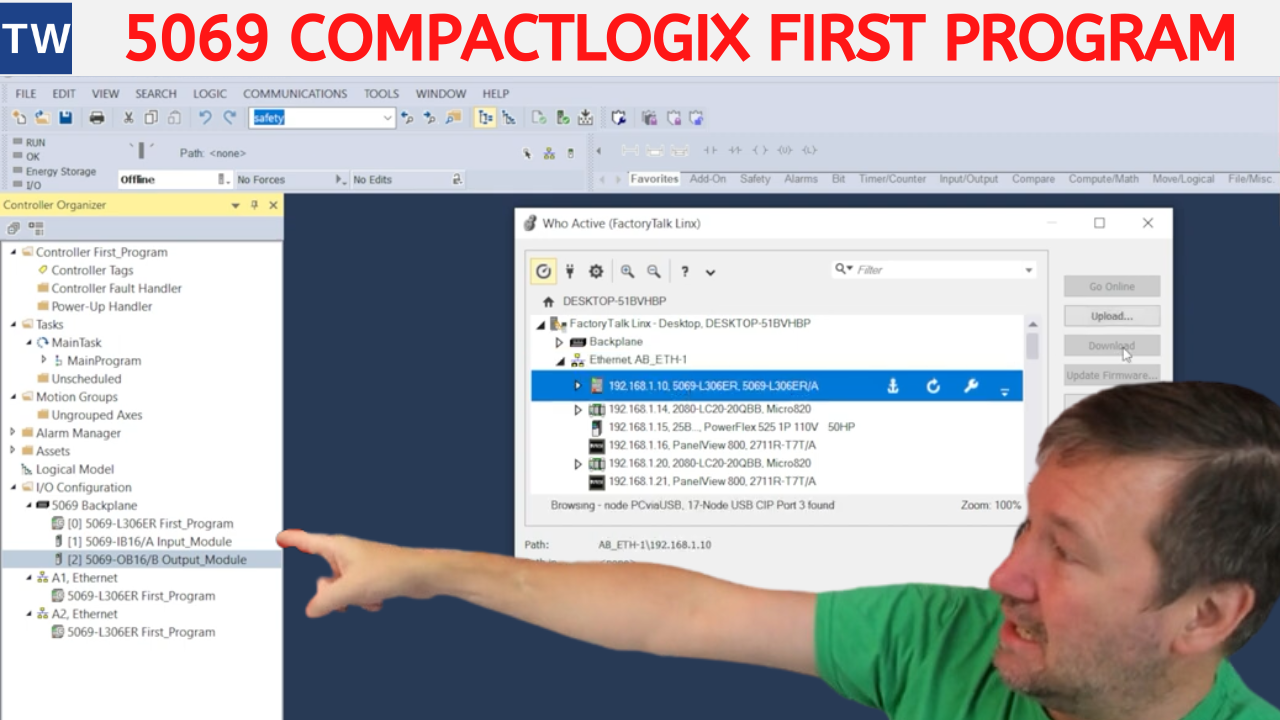 Create a New 5069 Compactlogix Studio 5000 PLC Program — TW Controls