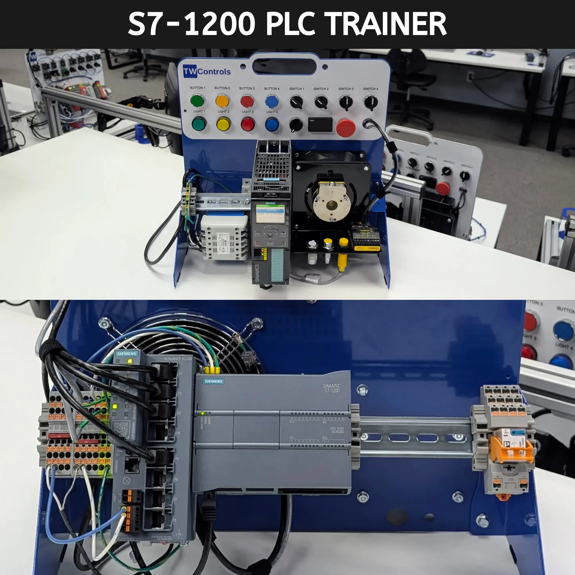 Siemens S7-1200 Training System: Real-World TIA Portal & Motion