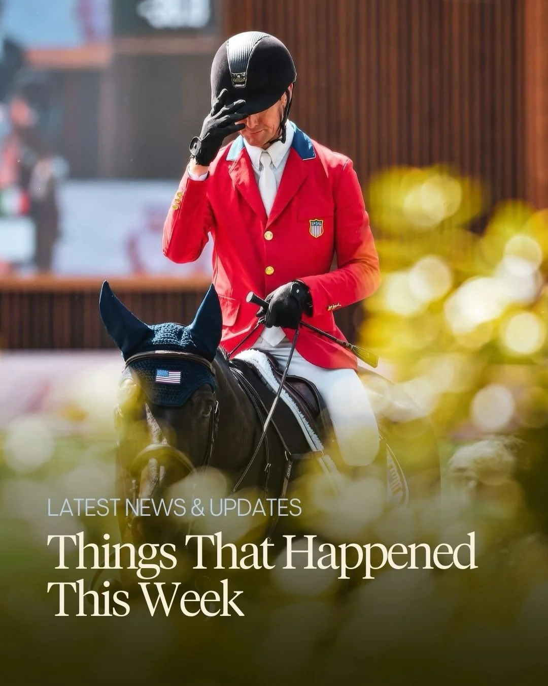 Things that happened this week:

🚀 22-year-old Mimi Gochman secured her first five-star victory in the Longines FEI Jumping World Cup&trade; of Ocala.

🇫🇷 Team France won the Longines League of Nations&trade; season opener in Abu Dhabi (UAE).

🕊️