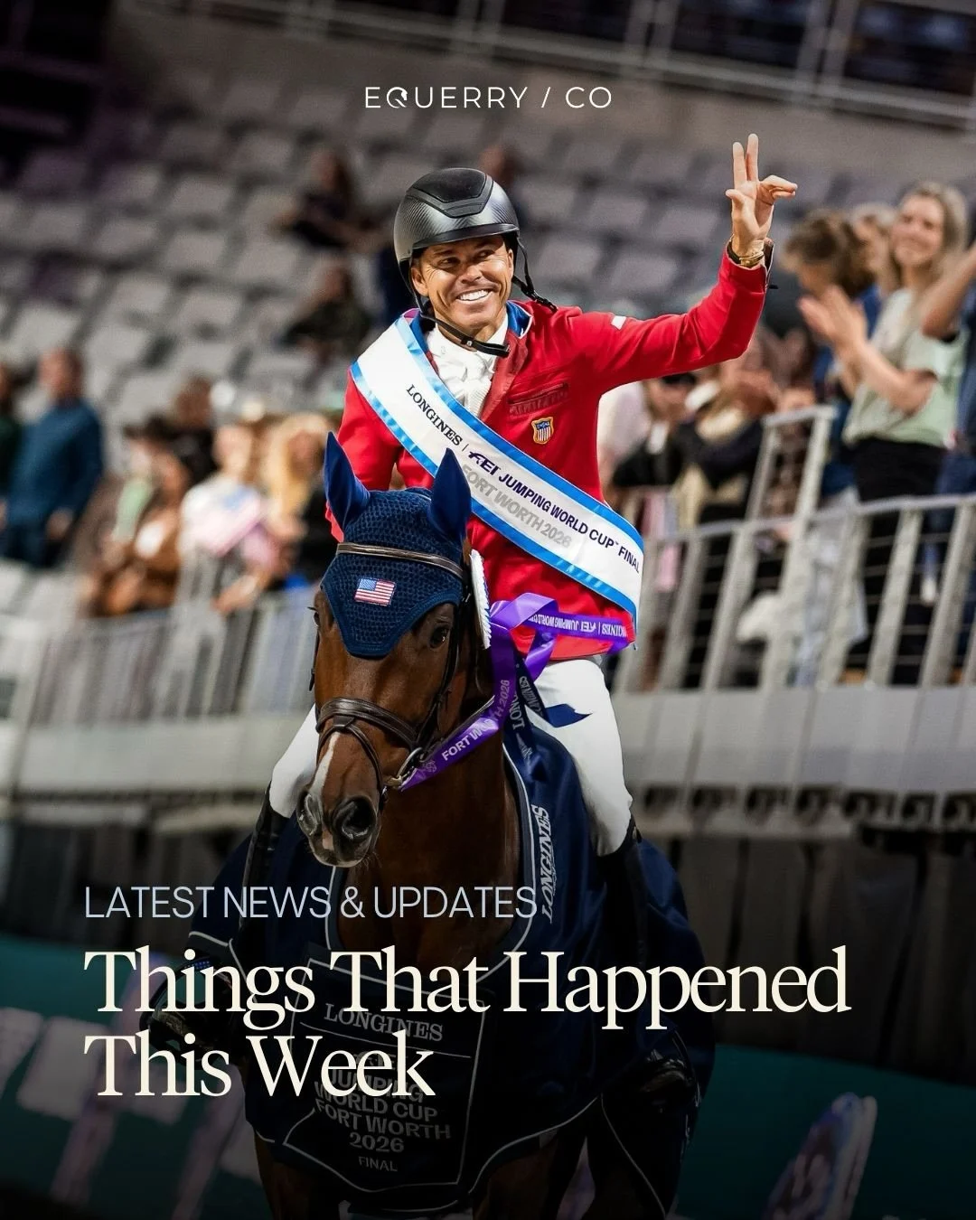 Things that happened this week:

🇦🇪 The Royal Stables hosted the UAE National Dressage Championships for the first time.

🏆 Becky Moody won her first FEI Dressage World Cup&trade; Final with homebred Jagerbomb.

⚽️ Sports at WEC announced a signif