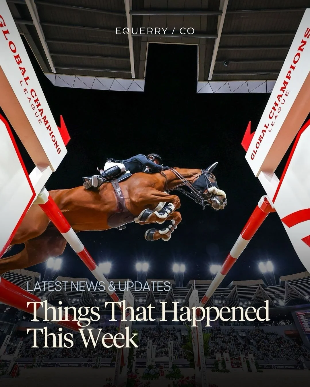 Things that happened this week:

🌟 Sunday marked 100 days to the 2026 FEI World Championships in Aachen.

🏆 Nicola Philippaerts took victory in the LGCT Grand Prix of Shanghai.

🏇 Cherie DeVaux became the first female trainer to win the Kentucky D
