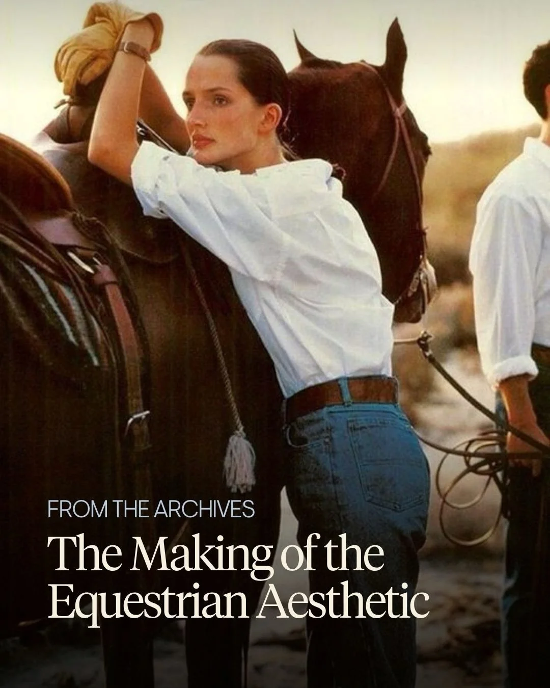 Long before these images were taken, structured coats, tall leather boots, fitted jackets and neutral colour palettes were already standard parts of equestrian life.

In fact, many of the silhouettes now associated with understated or &ldquo;quiet lu