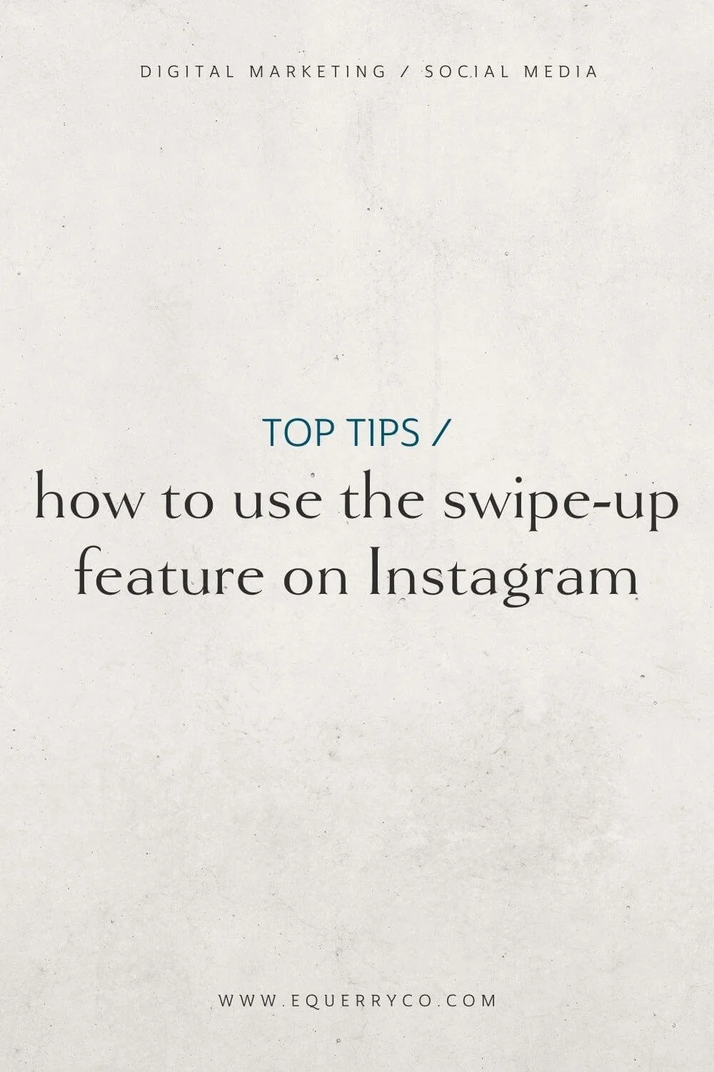 How to Use the SwipeUp Feature on Instagram / — EQUERRY / CO