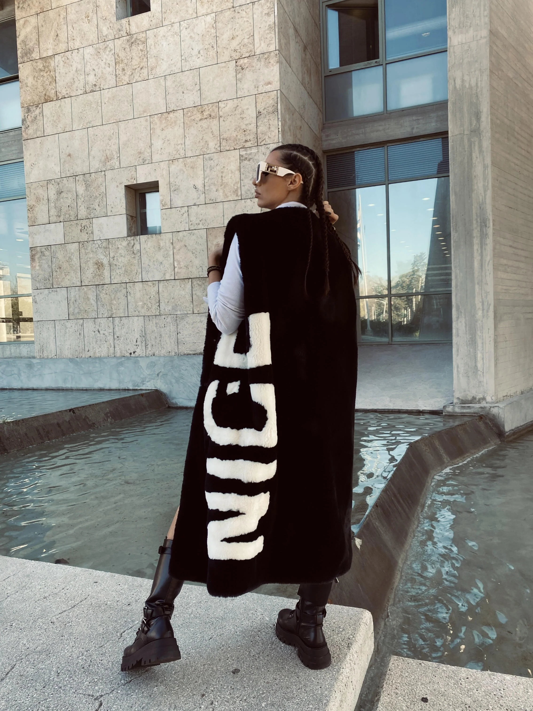 Faux Fur Vest — Samaras Firenze