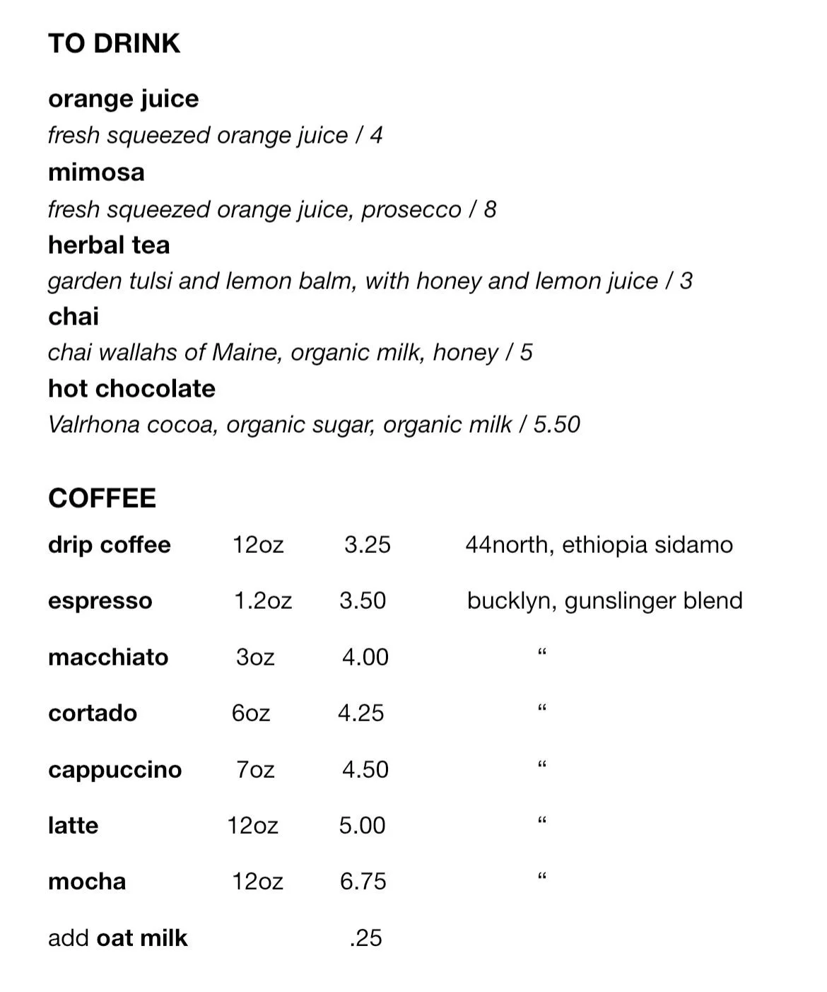 Bakery Break & Menus of February 12th — Tinder Hearth