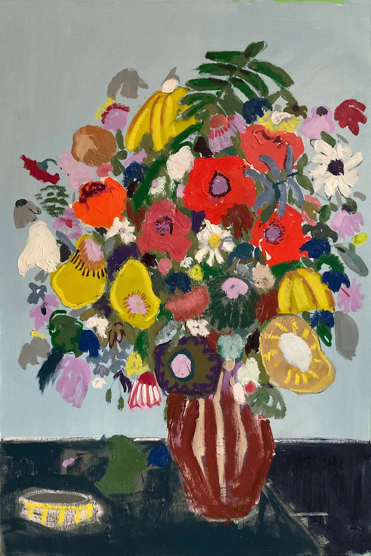 Juliette, Öl auf Papier, 65 x 76 cm, 2025