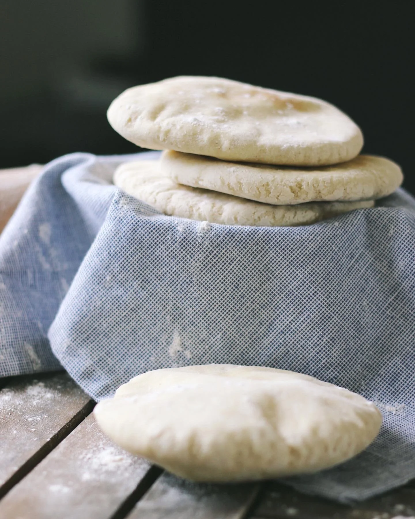 Versgebakken pita broodjes