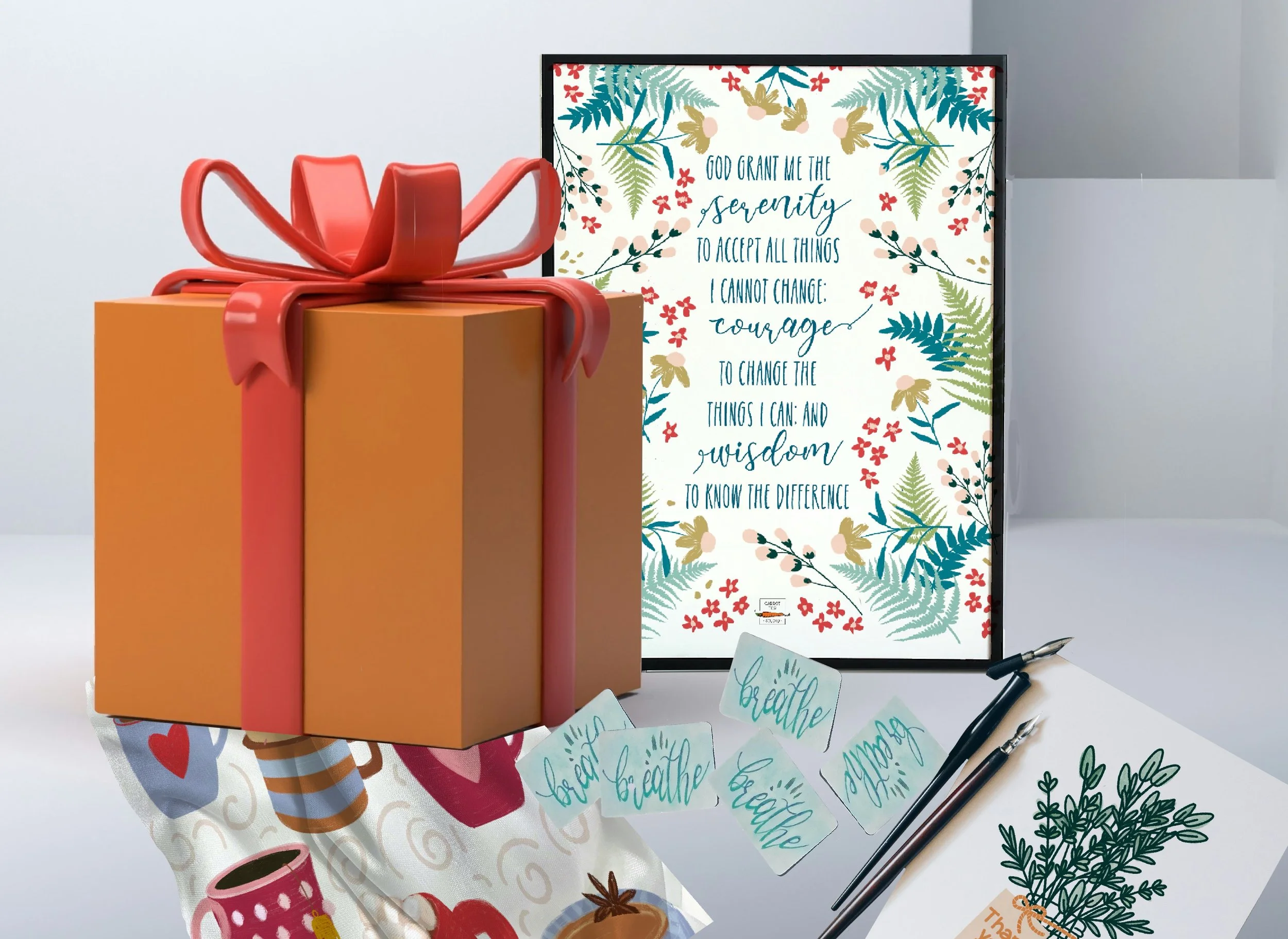 Carrot Top Studio gifts and everyday art including tea towels, note cards, stickers, finger labyrinths, and art designed for daily life and meaningful gifting. Shop online today.