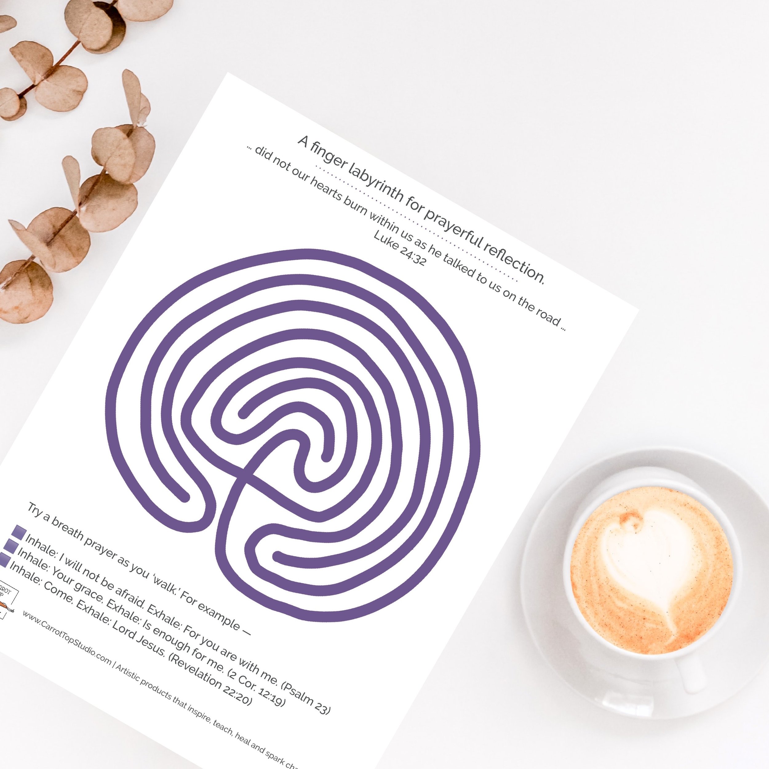 free digital finger labyrinth download from carrot top studio