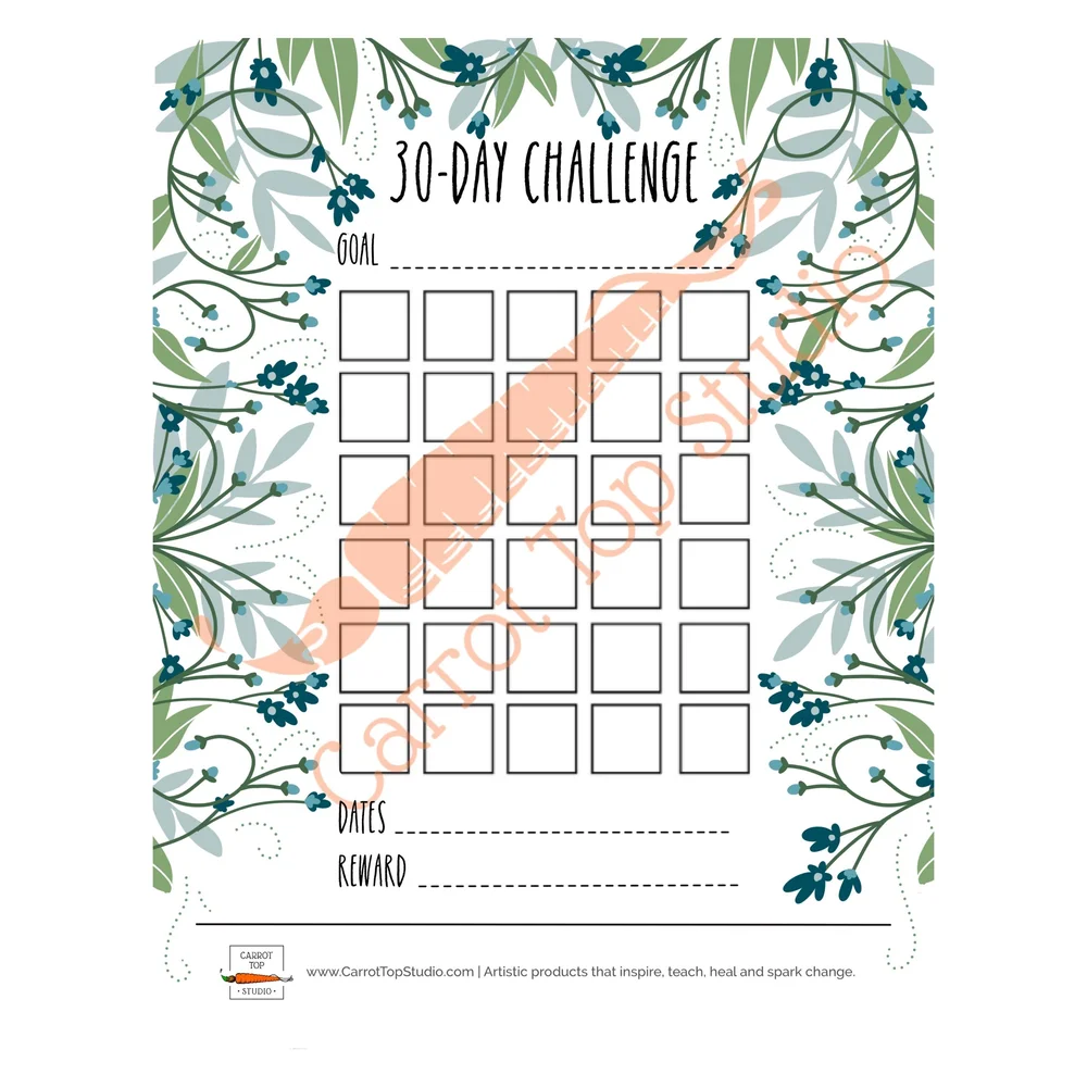 30-day-tracker-free-digital-download-carrot-top-studio for 30 Day Reward Chart Printable Free 30 day tracker - FREE digital download | Carrot Top Studio for 30 Day Reward Chart Printable Free