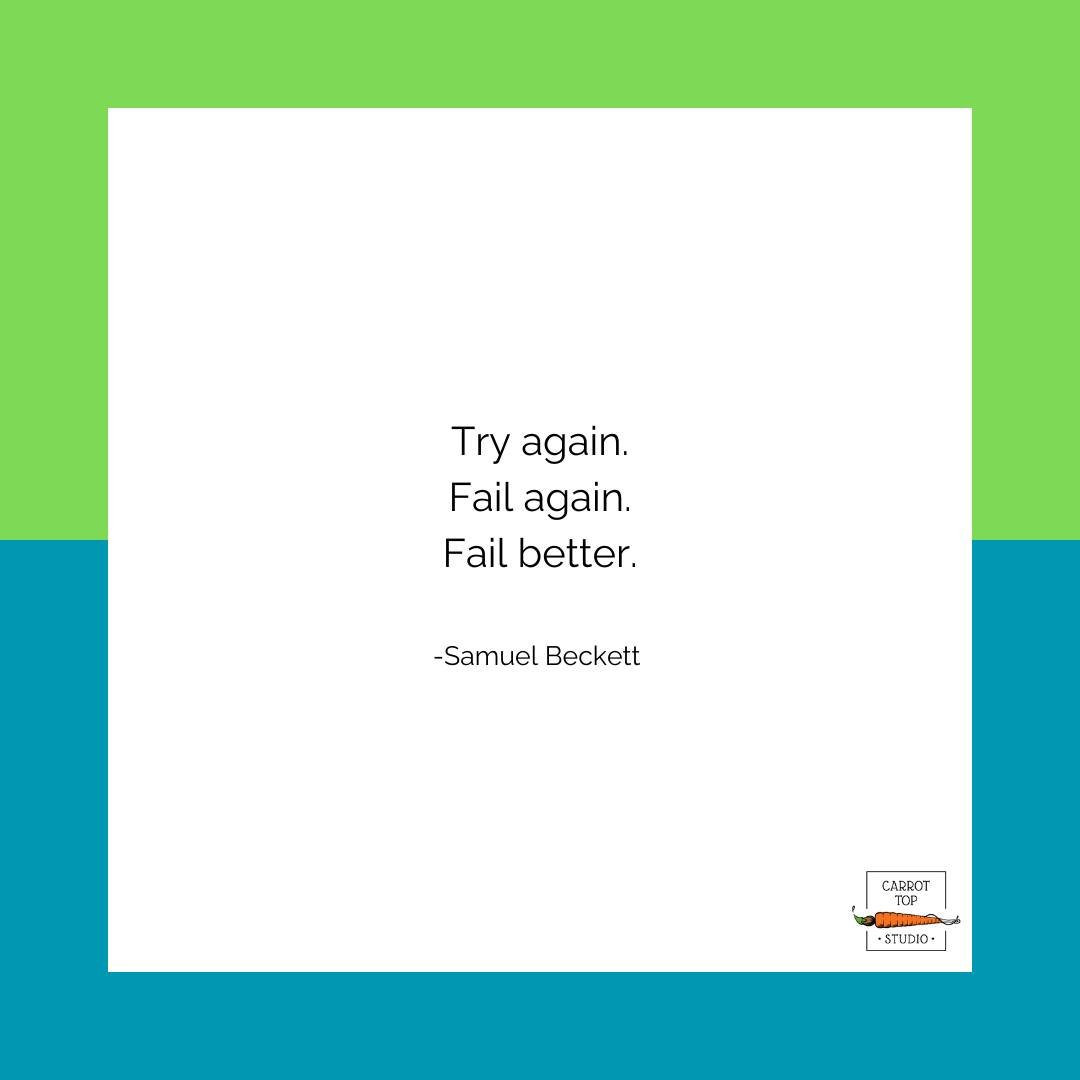 Stepping into the weekend with an empowering mindset: 'Try again. Fail again. Fail better.' Every setback is a stepping stone to success, paving the way for a stronger start next week. Embrace the process of growth and improvement. 🌱✨

#FailBetter #