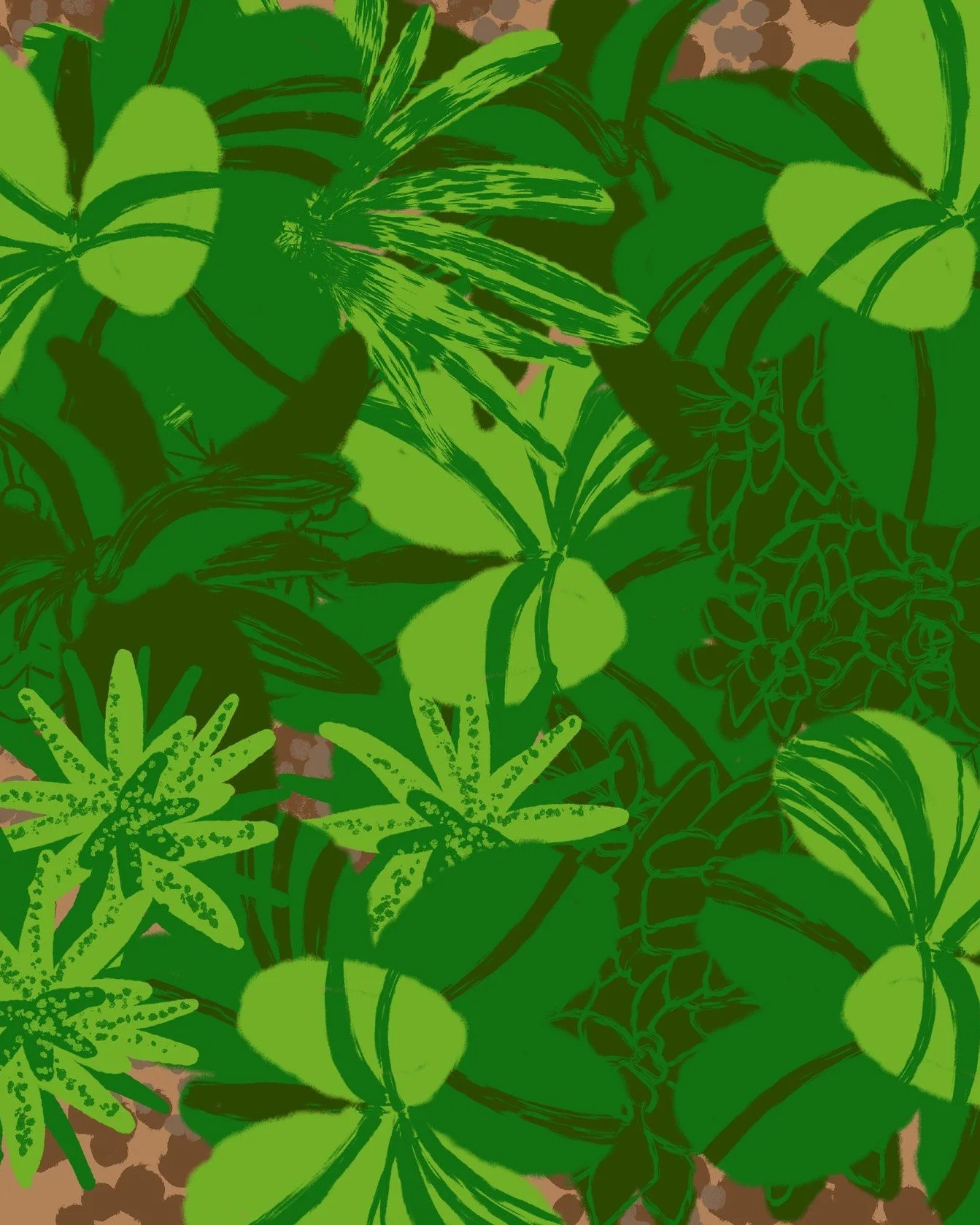 Green that endures. 
This digital drawing of succulents has always felt like Ordinary Time to me, resilient, patient, and quietly thriving. A reminder that growth doesn&rsquo;t need fanfare to be faithful.

#CarrotTopStudio #OrdinaryTime #FaithInColo