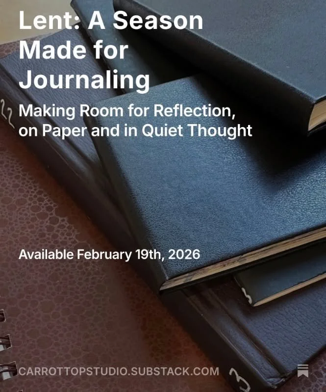 Lent feels like an invitation to slow down and listen more closely. 🧡

In today&rsquo;s Substack, I&rsquo;m reflecting on why journaling fits this season so well, on paper or quietly in our thoughts. It&rsquo;s not about perfect words, but about mak