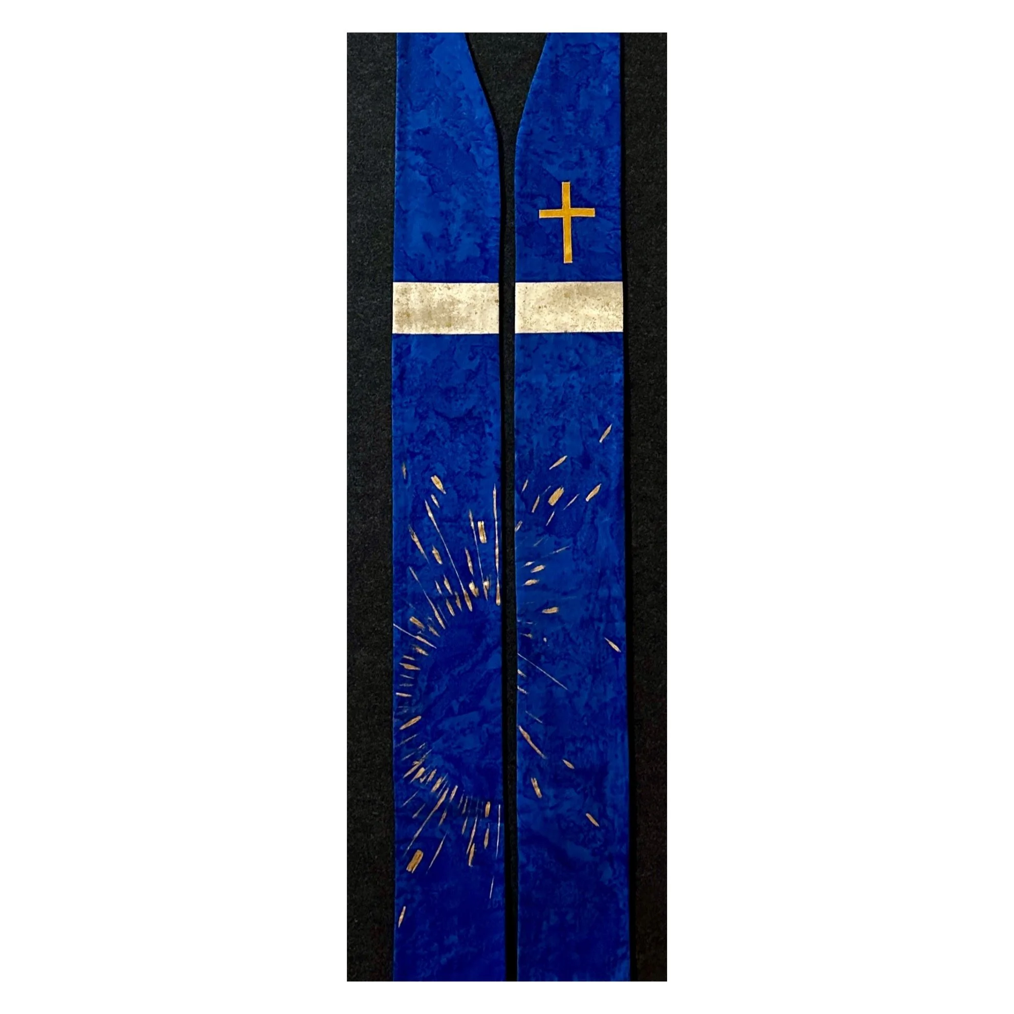 From Darkness into the Light | Advent clergy stole (blue)