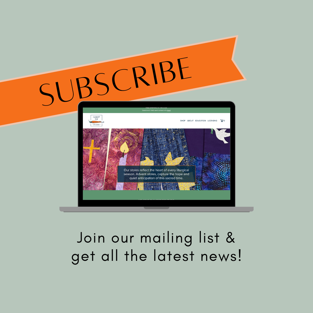sign up for carrot top studio emails to be the first to know of great offers and new product