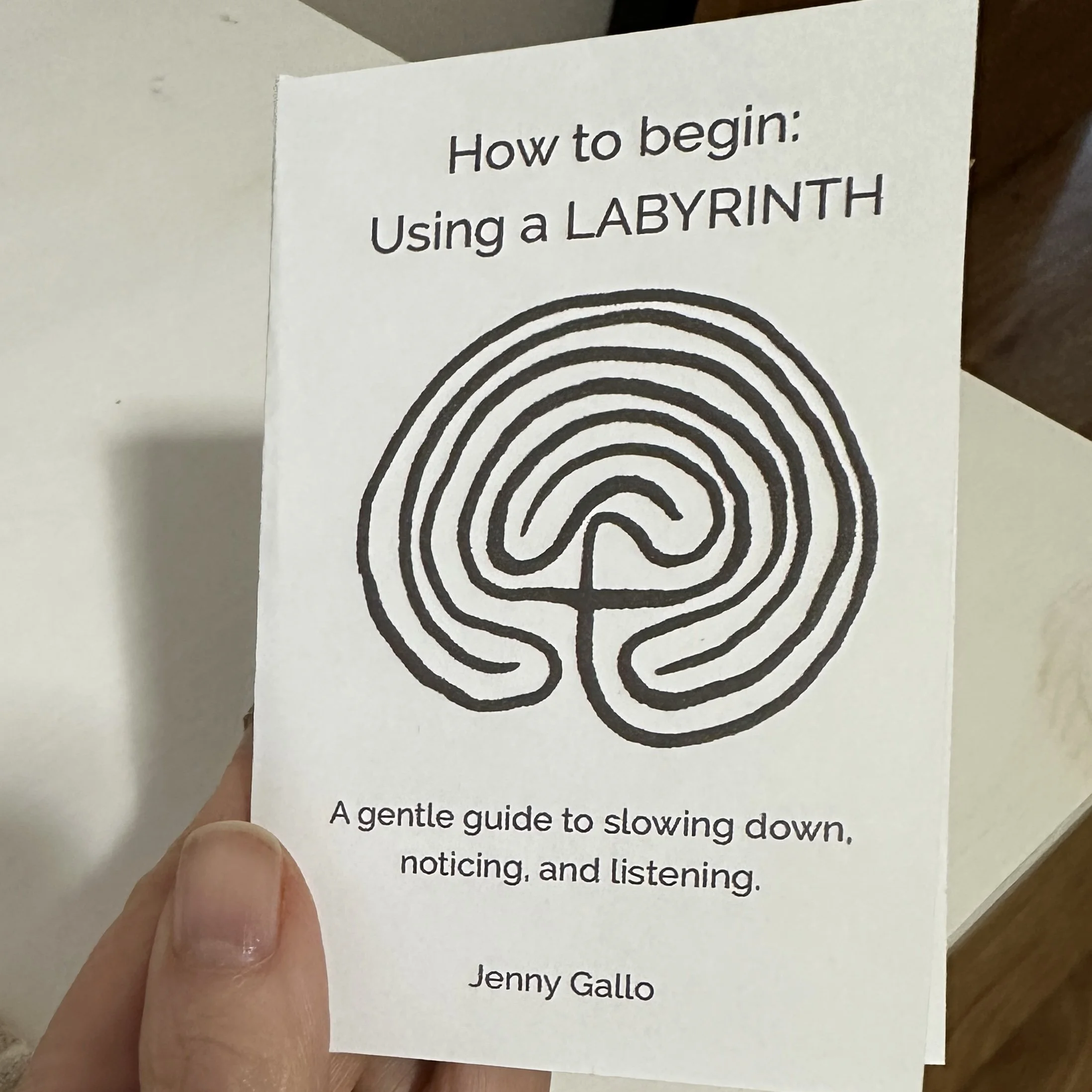 How to Use a Labyrinth is a printable zine found at Carrot Top Studio.