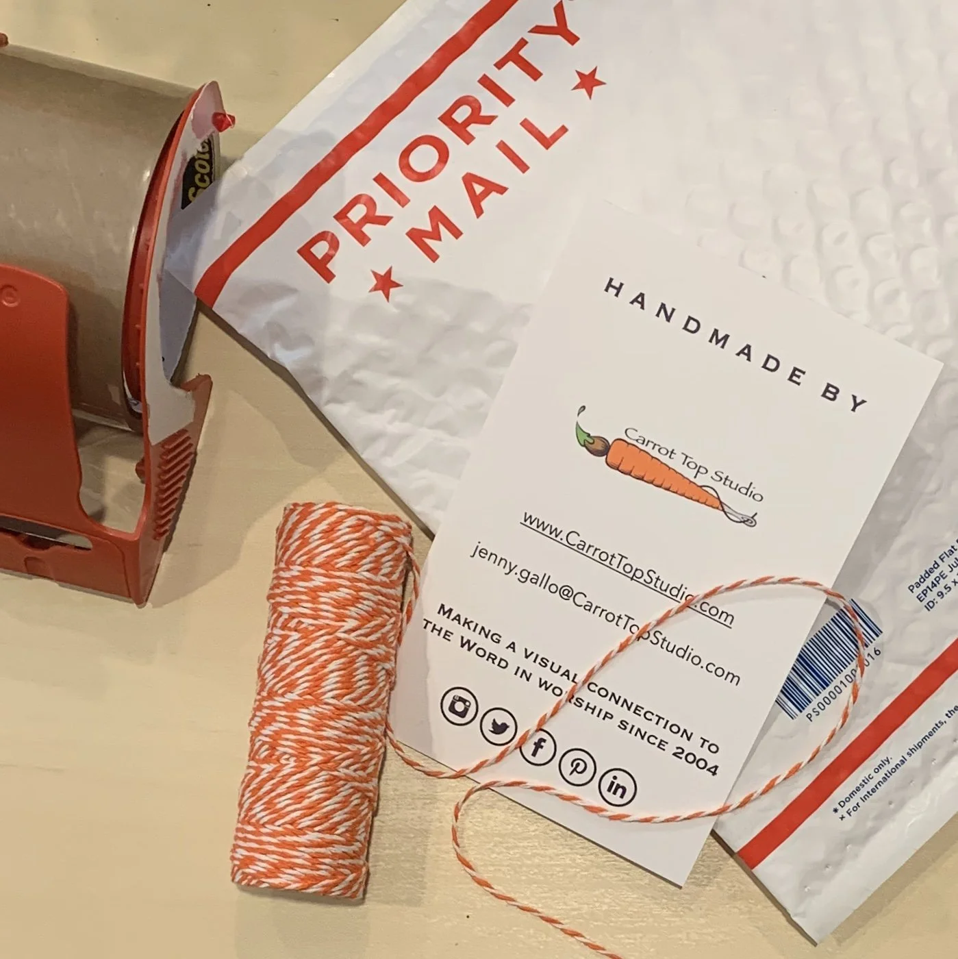 Packaging for gifts and everyday art from Carrot Top Studio. Shop for items for the home and ministry.