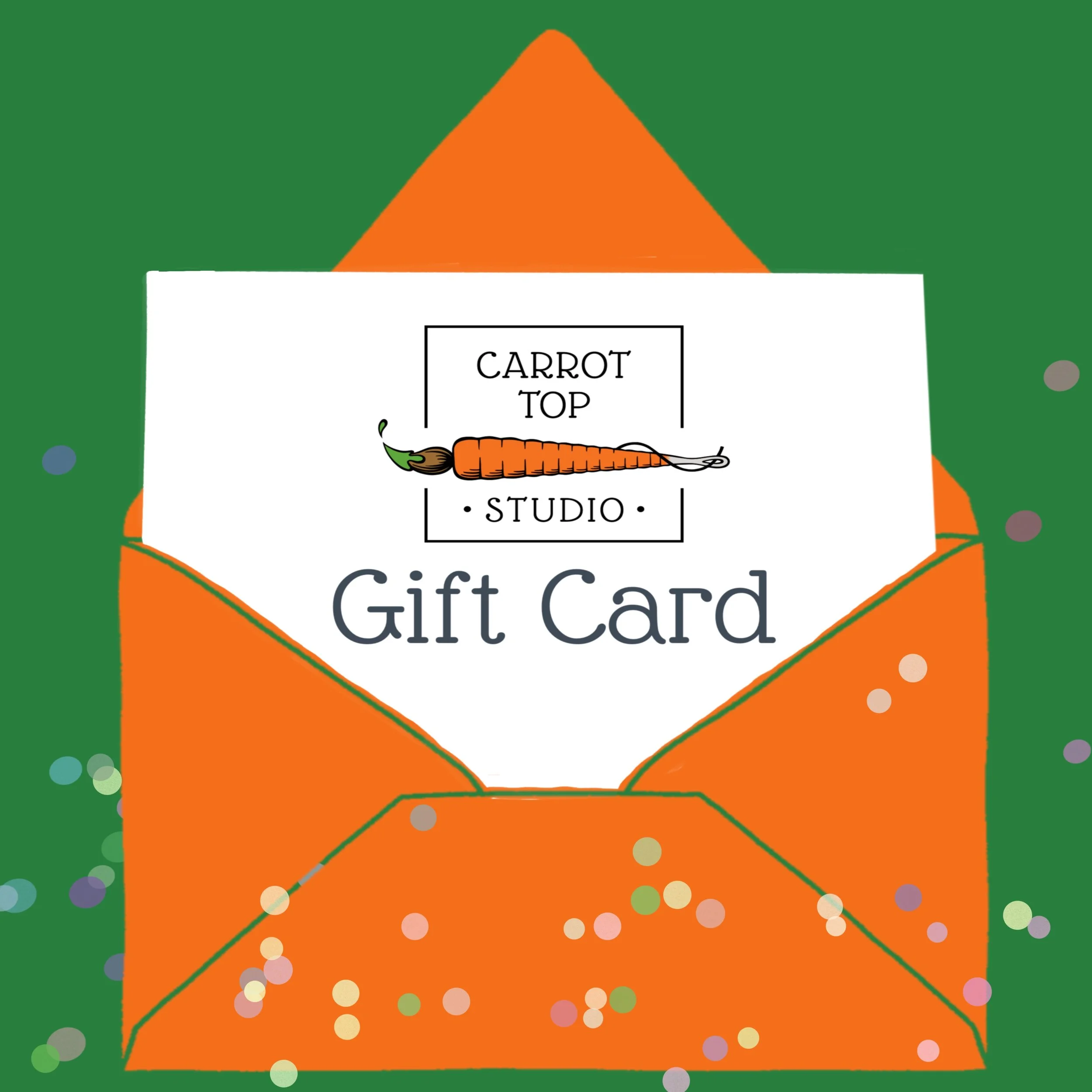 A Carrot Top Studio gift card