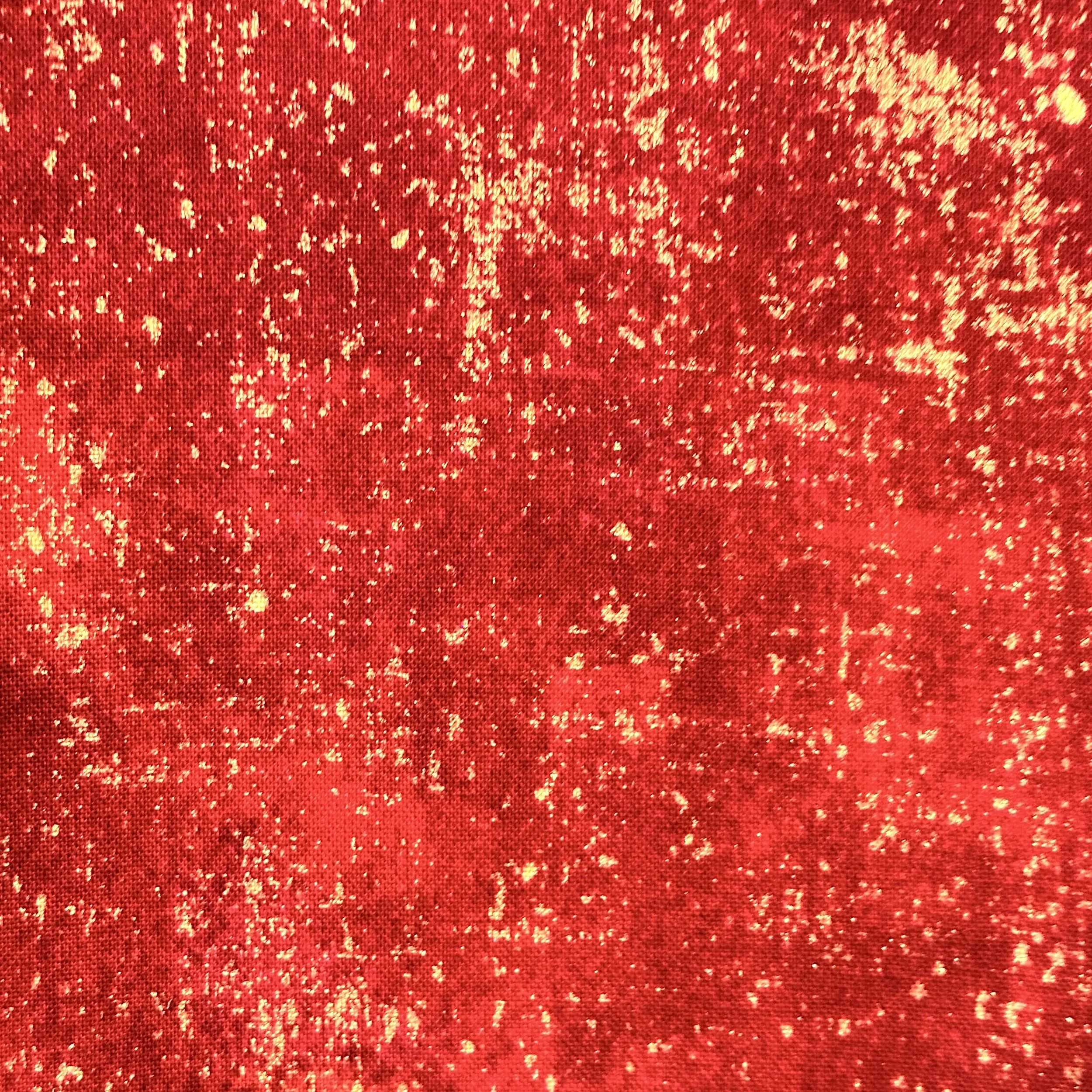red clergy stole - Carrot Top Studio - Pentecost worship and ordinations - detail of fabric