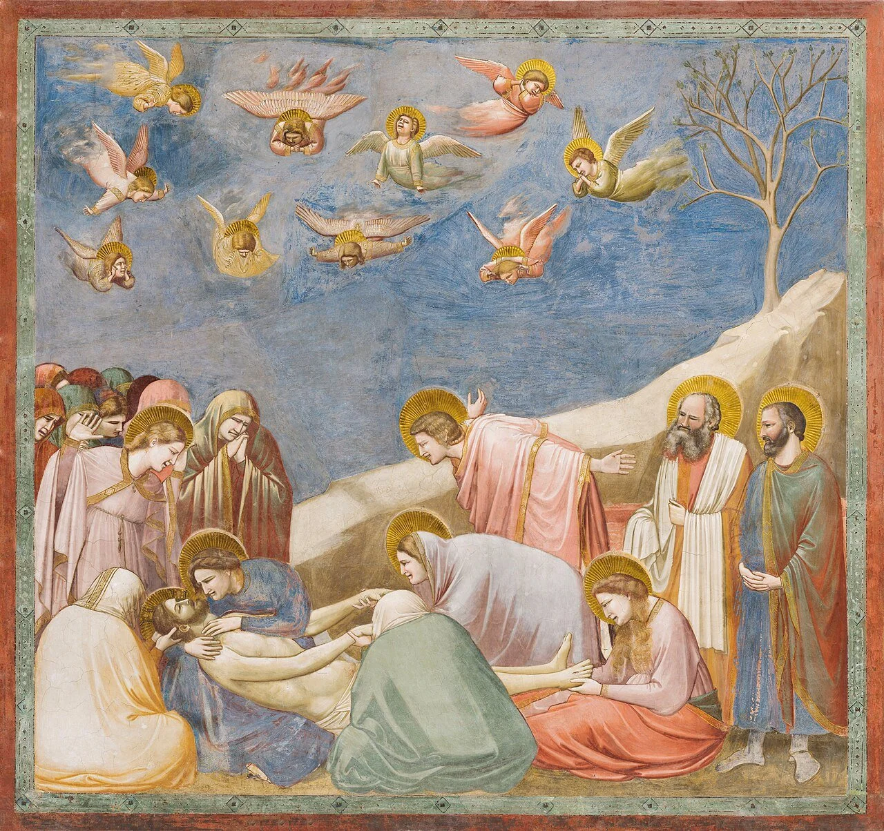 Art for Lent to use in Church, Sunday School and Bible studies like Giotto's The Lamentation is perfect for Lent