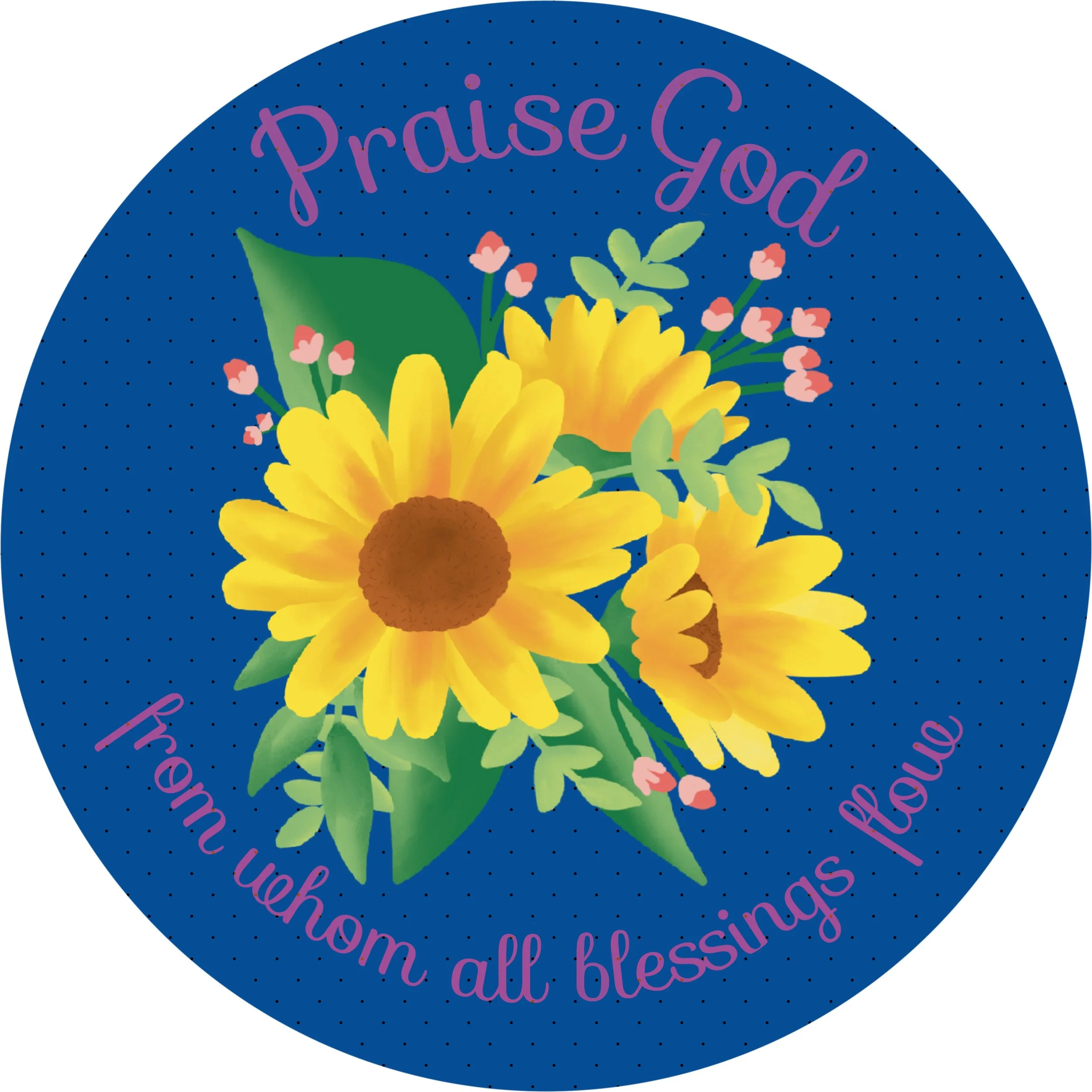Praise God - Doxology - sticker - Carrot Top Studio decal shop