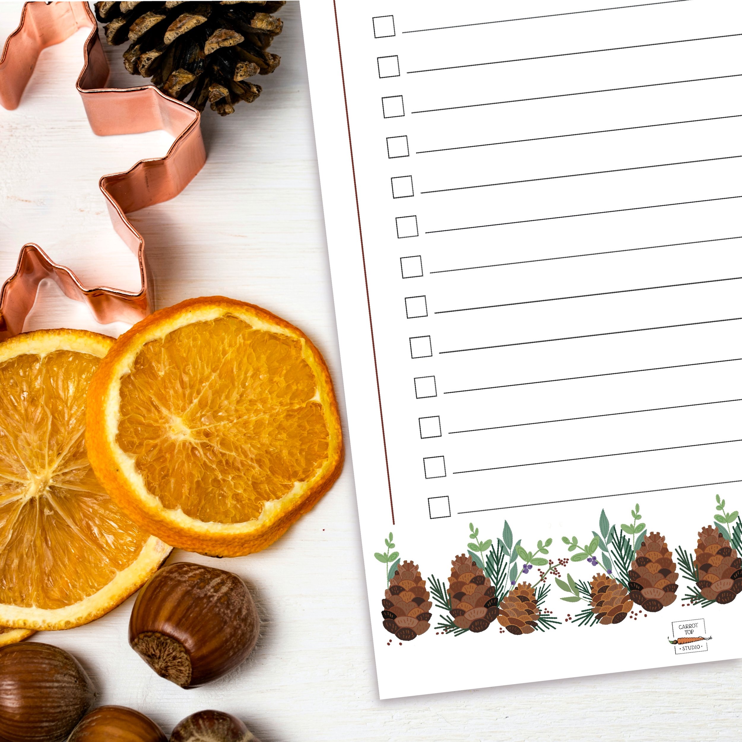860 Winter checklist lined paper by Carrot Top Studio - detail 4.jpg