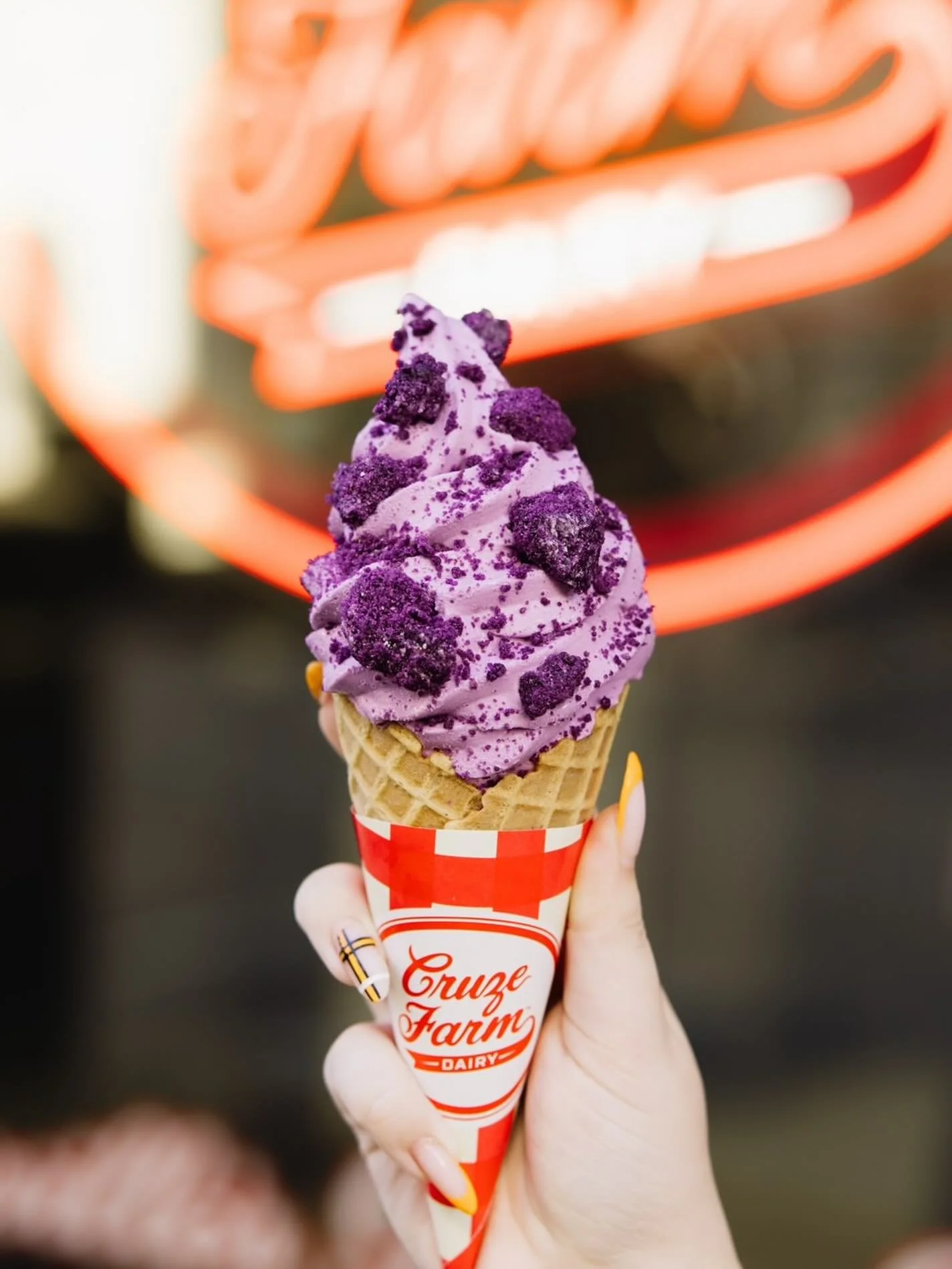 We are swirling Ube ice cream @cruzefarmdowntown through October! We are topping ube ice cream with the most delicious ube cookies made by @girlsgottaeatgood ! 💜

Girls Gotta Eat Good is owned by Jessica Carr &amp; is Knoxville&rsquo;s first Asian b