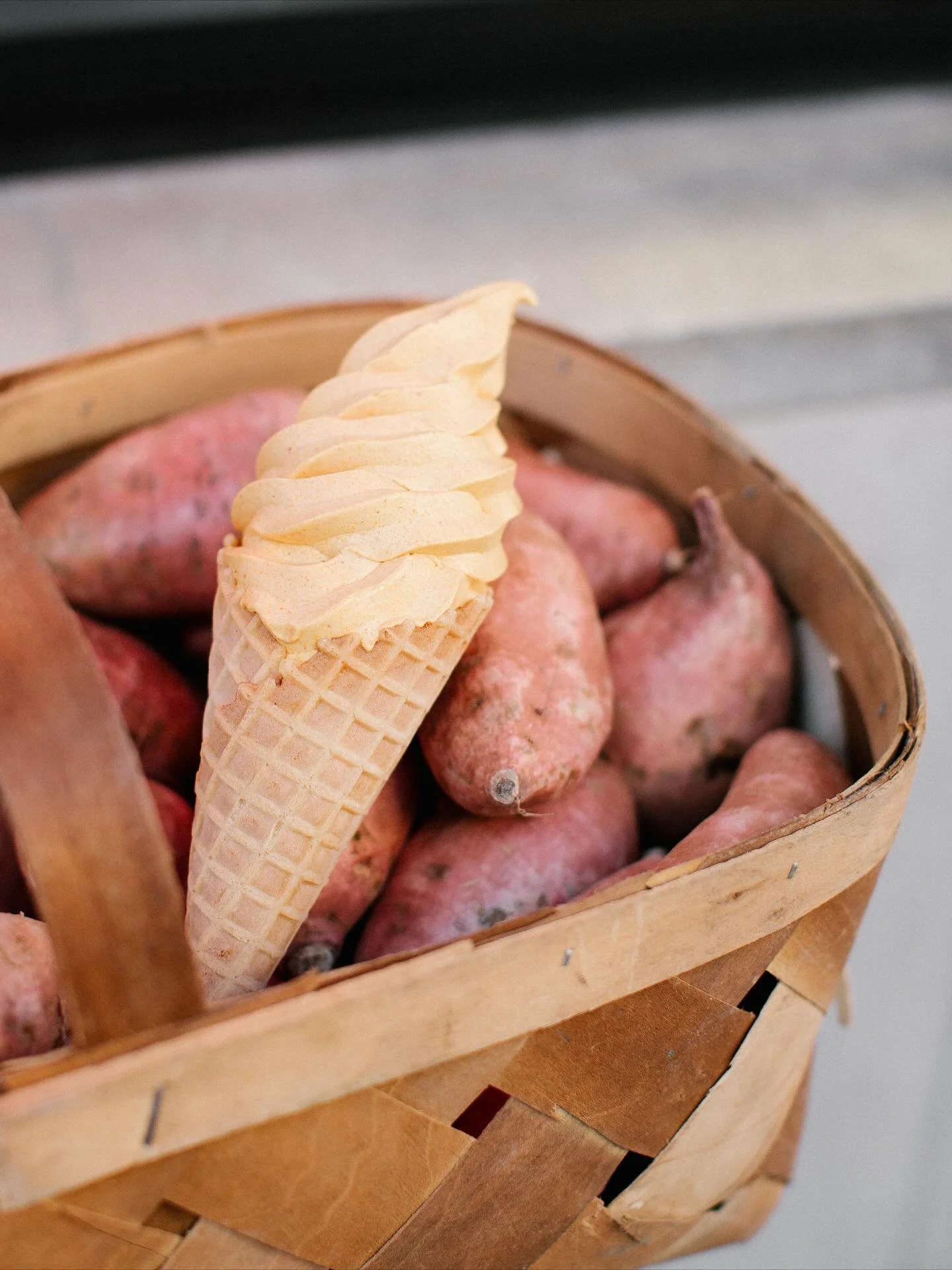 Sweet Potato &amp; Marshmallow Cream Ice Cream is twisting! 🍠✨ Enjoy this fall favorite through 11/26 - while supplies last!

📍Available at all our dairy shops! 🐮