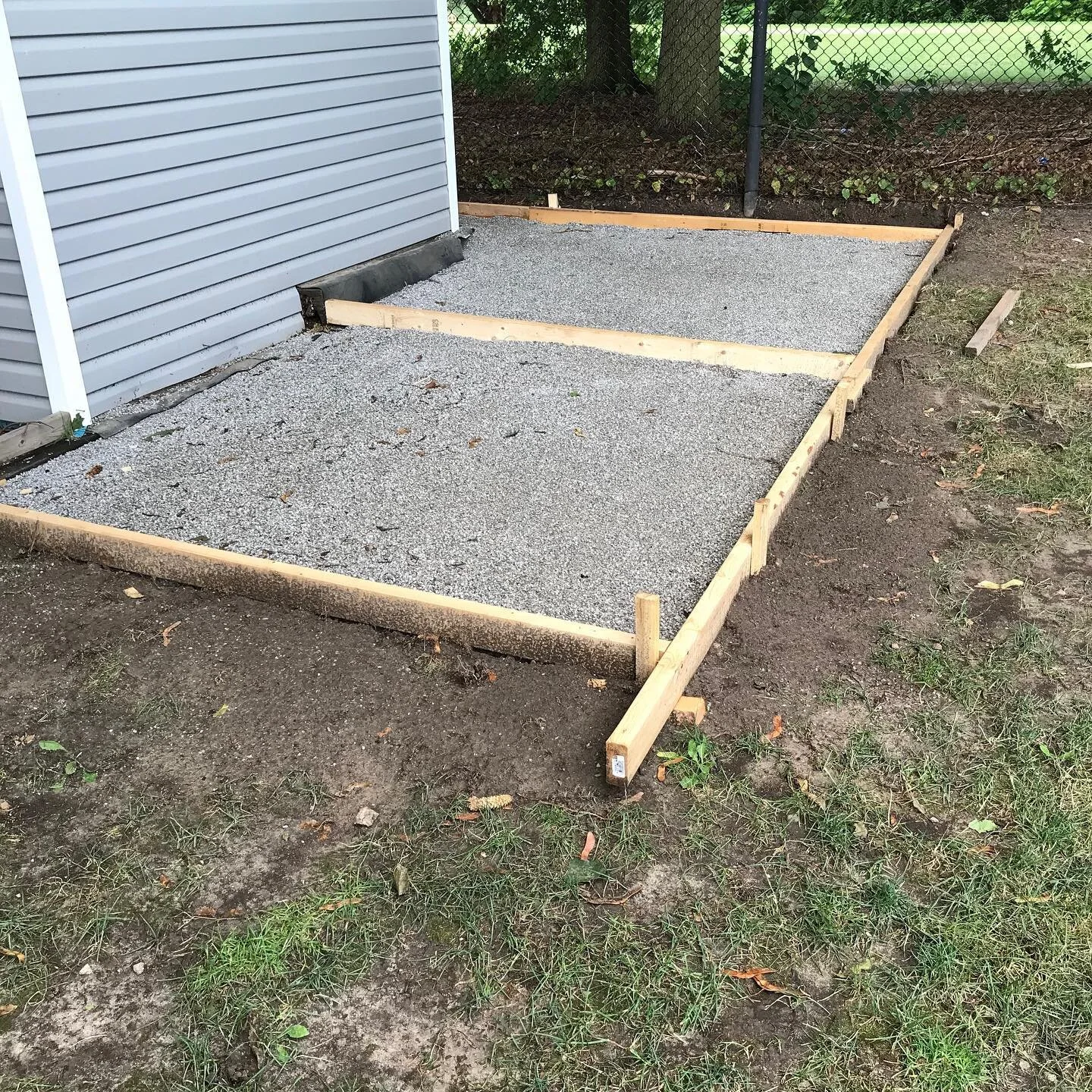 Concrete pad #concrete #gtacontractor #construction #landscape