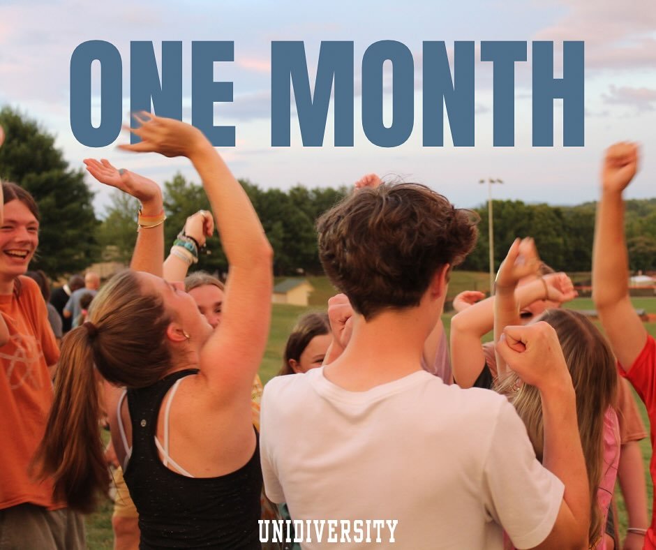 GOOODDDDD MORNING UNID!!!! We are only ONE month away from the BEST week!! We are truly throwing our hands in the air because we are so excited to see you!!