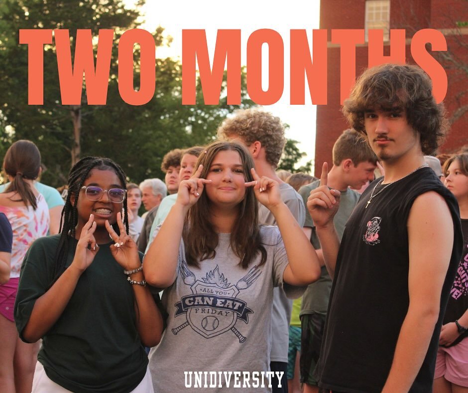 You read that right we are TWO. TWO MONTHS AWAY FROM THE BEST WEEK OF THE SUMMER!!! We cannot wait to see you soon UniD! Make sure you are signed up for another sweet week away!