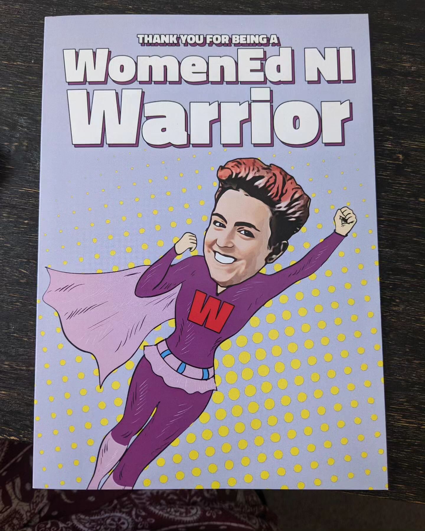 Thanks @womenedleaders for making me a super hero! What a great thank you card to receive in the post! 

I am nothing but happy and proud to be a tiny part of this. 

I love what these amazing women are creating to empower, educate, connect and suppo