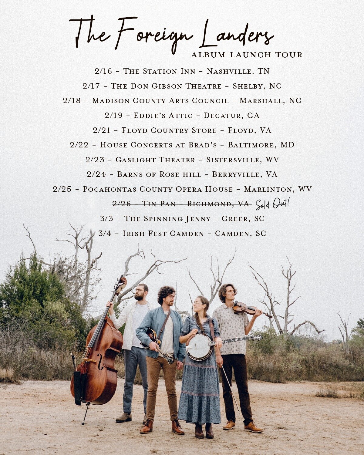 This is the month! 📆 We're kicking off this 7 state album launch tour in just a couple weeks, and we can't wait to see you all out there! Ticket link in bio!