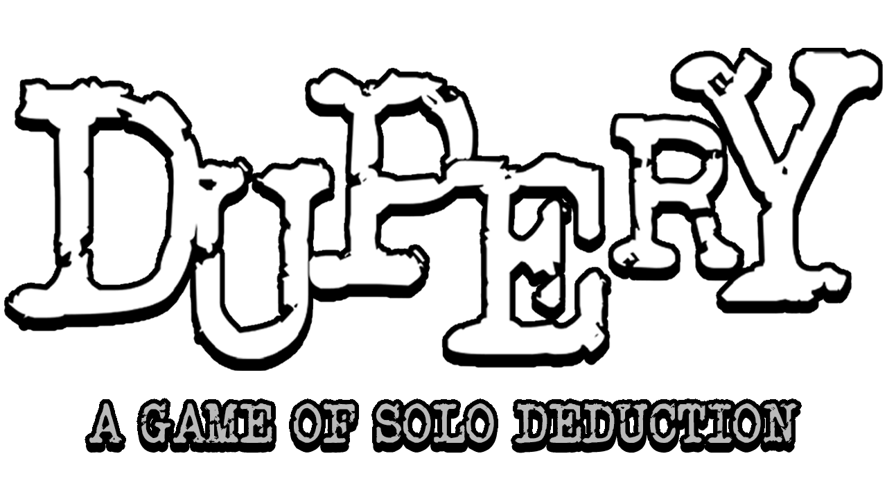 Dupery: A Game Of Solo Deduction logo