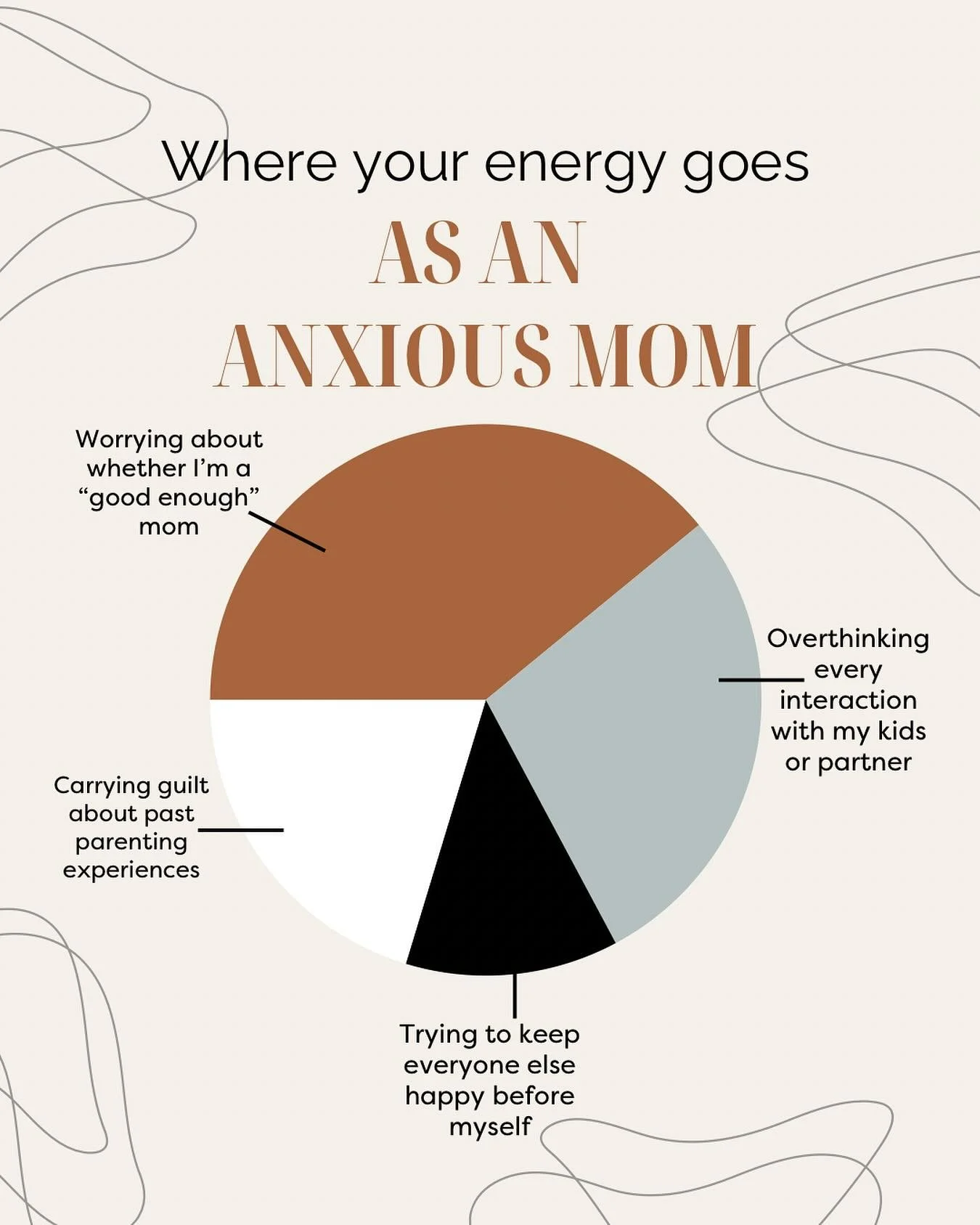 Mom brain + anxious attachment = a LOT of mental bandwidth spent worrying, overthinking, and feeling guilty 😅
Here’s the truth: it’s not that you’re failing — it’s that your energy is tied up in old patterns.
Healing h