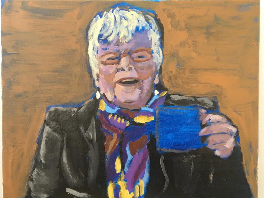 Chris, acrylic 16 x 20, (NFS)