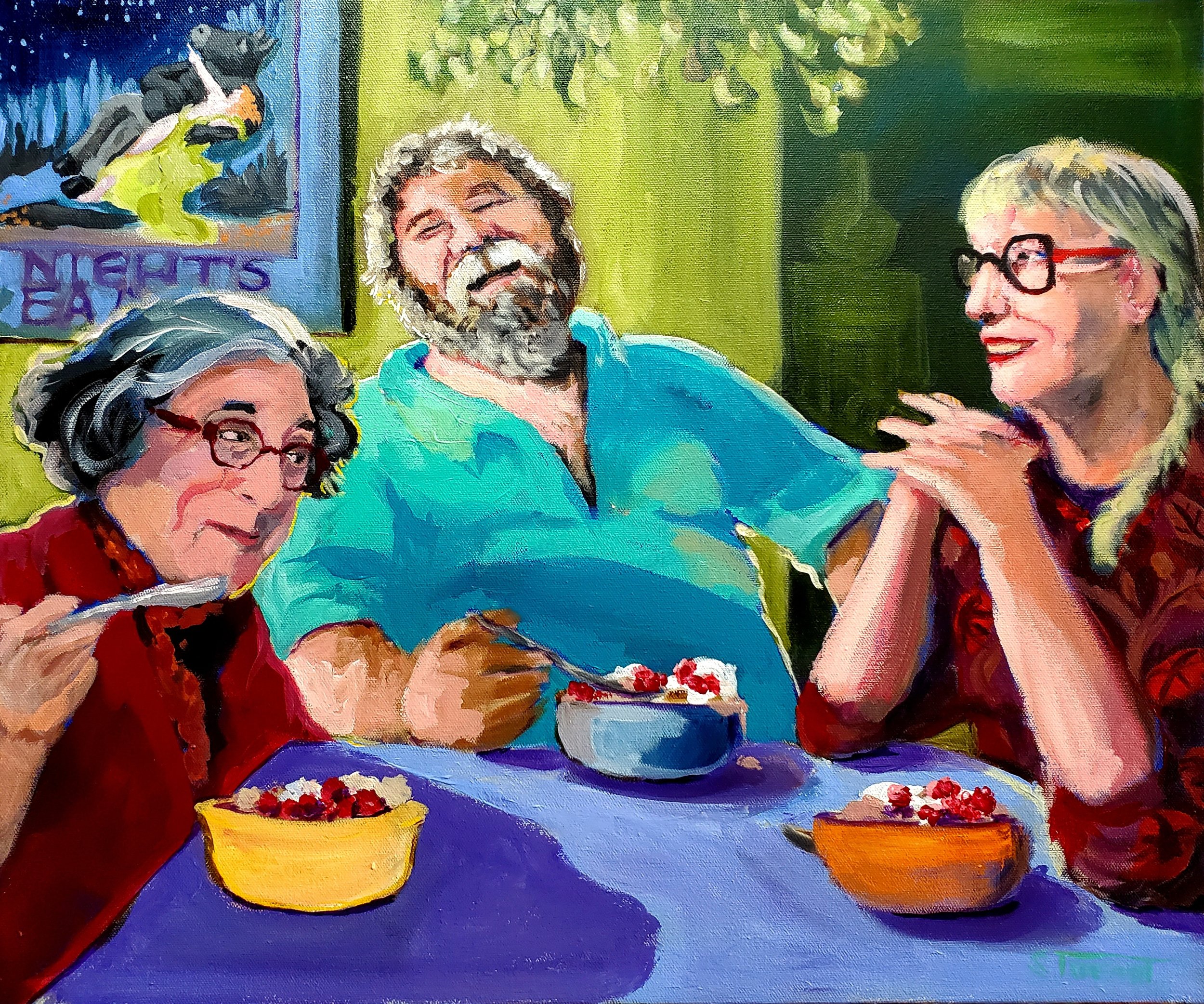 Not a Stranger, or a Guest, but like a Child at Home, 20 x 24, acrylic on canvas. $1000