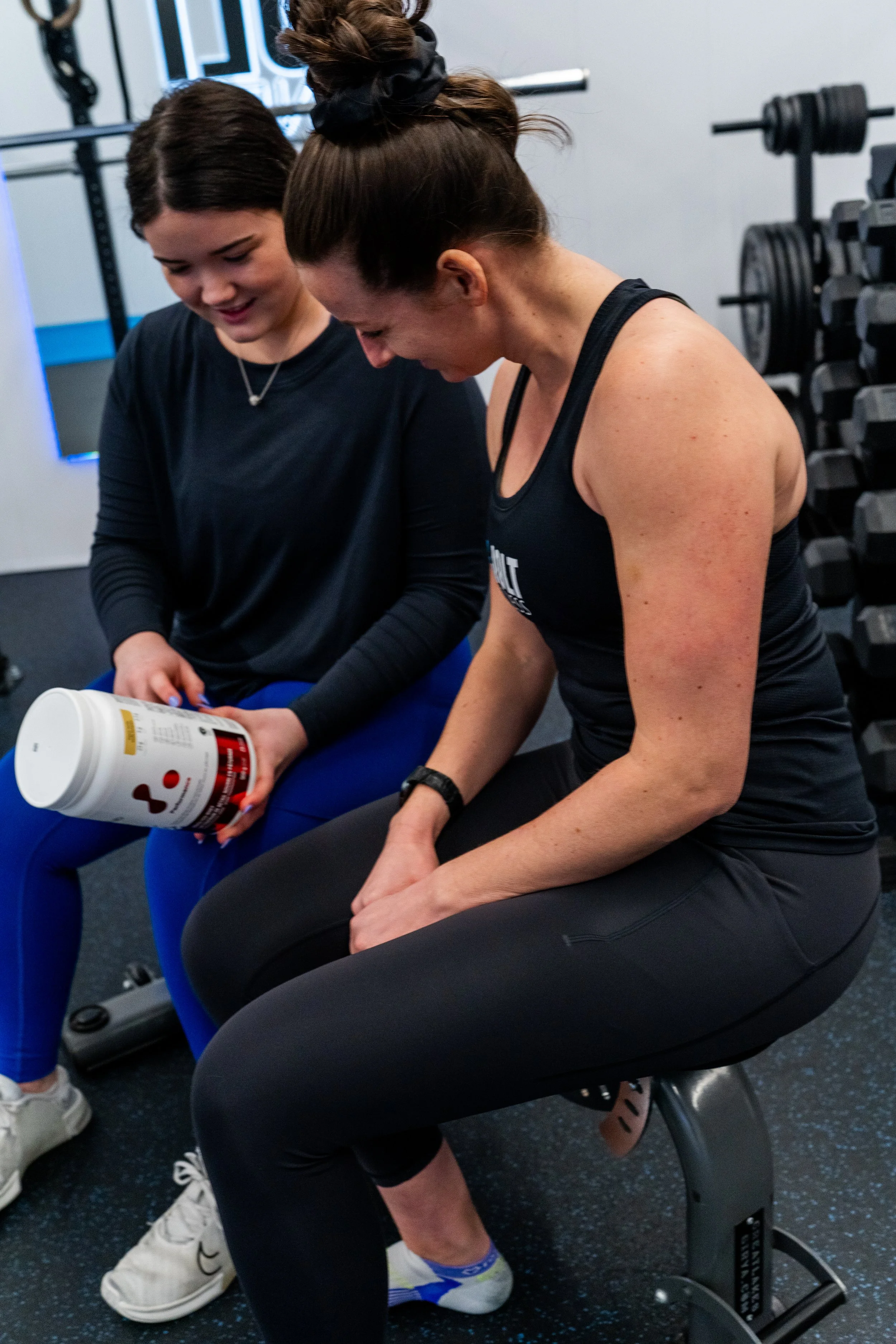 Personal Trainer education on supplement quality ATPLab at Jolt Fitness in Exeter Ontario
