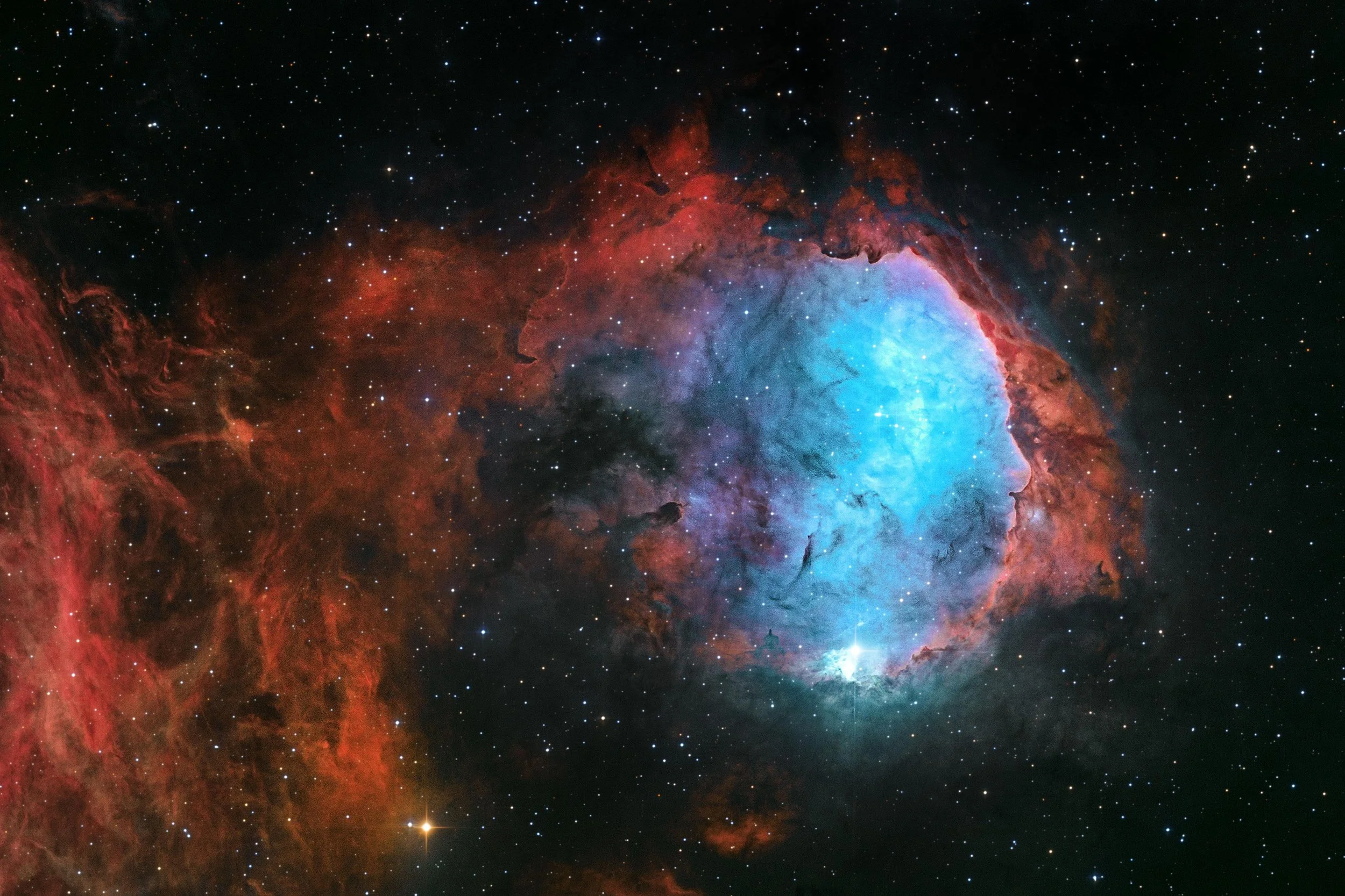 NGC 3324, TOA-150 by Dr. Georg Nyman (Chile)