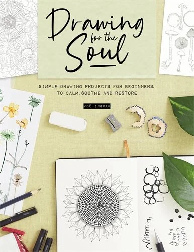 photograph of book cover 'drawing for the soul'