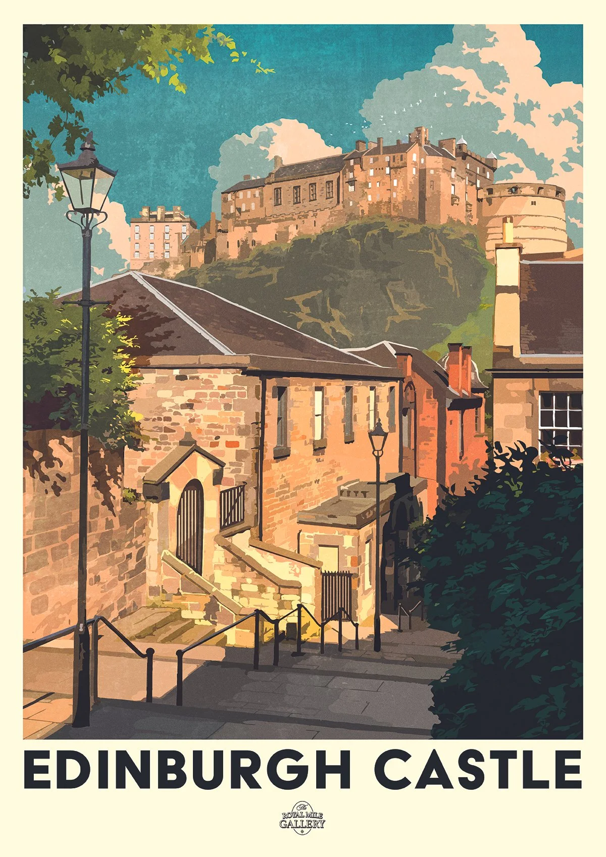 Edinburgh Castle Travel Poster Royal Mile Gallery small.jpg