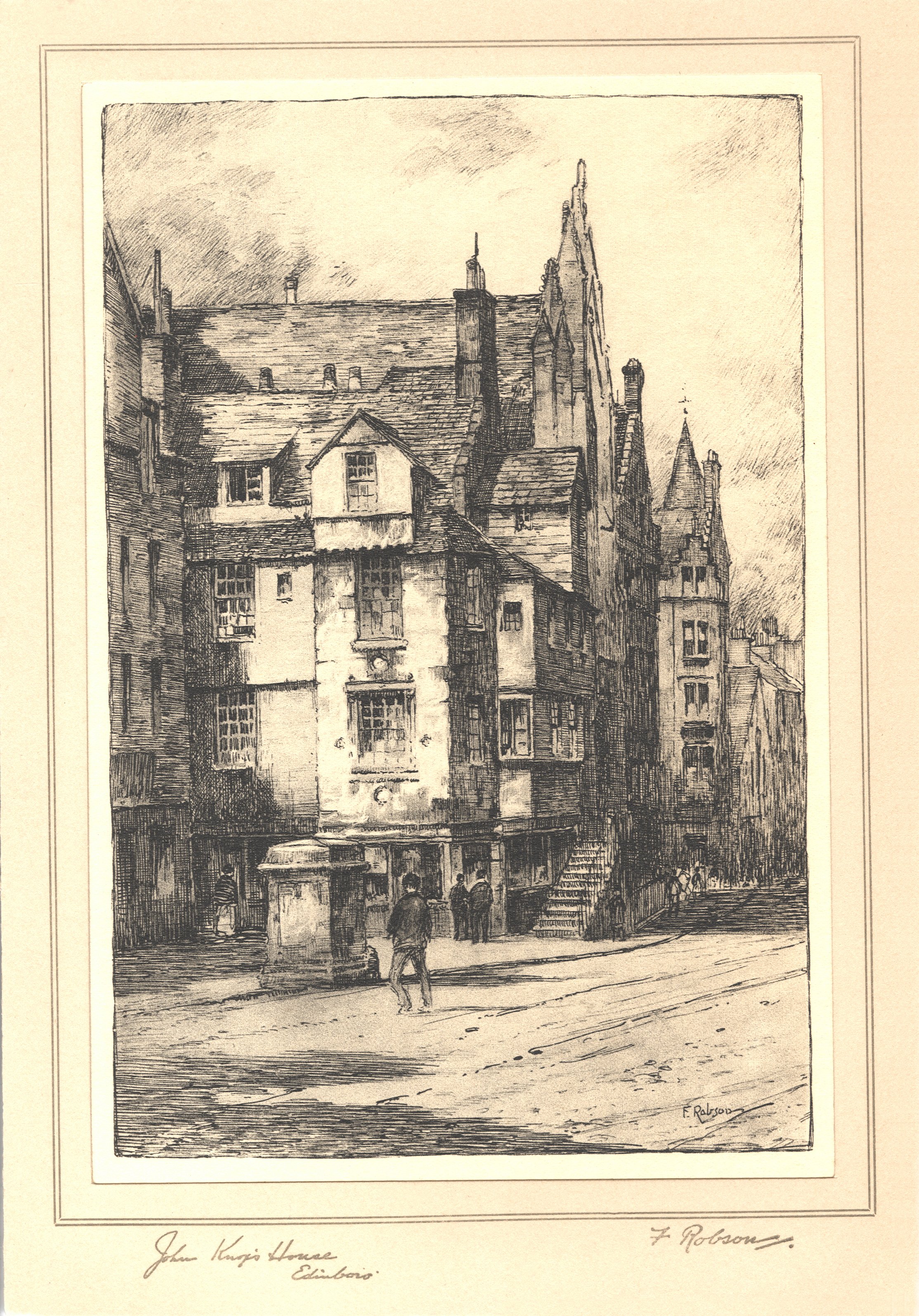 john knox's house by f robson black and white.jpg