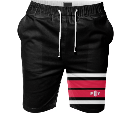 PYI_Activewear_Mens_PAOM_SummerShorts_Stripe_Black_RedStripe.png